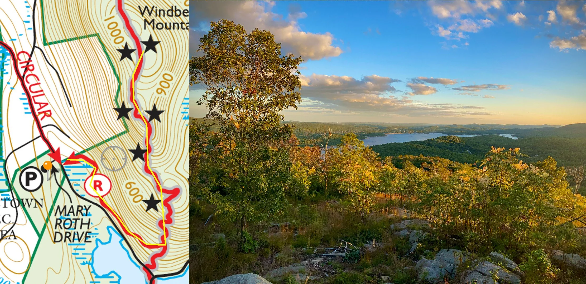 Windbeam Mountain (3-5 miles) - The harder the hike the better the view (usually) and this one doesn't disappoint! Numerous viewpoints with great views and prickly pear cactus near the top. 800 ft of elevation