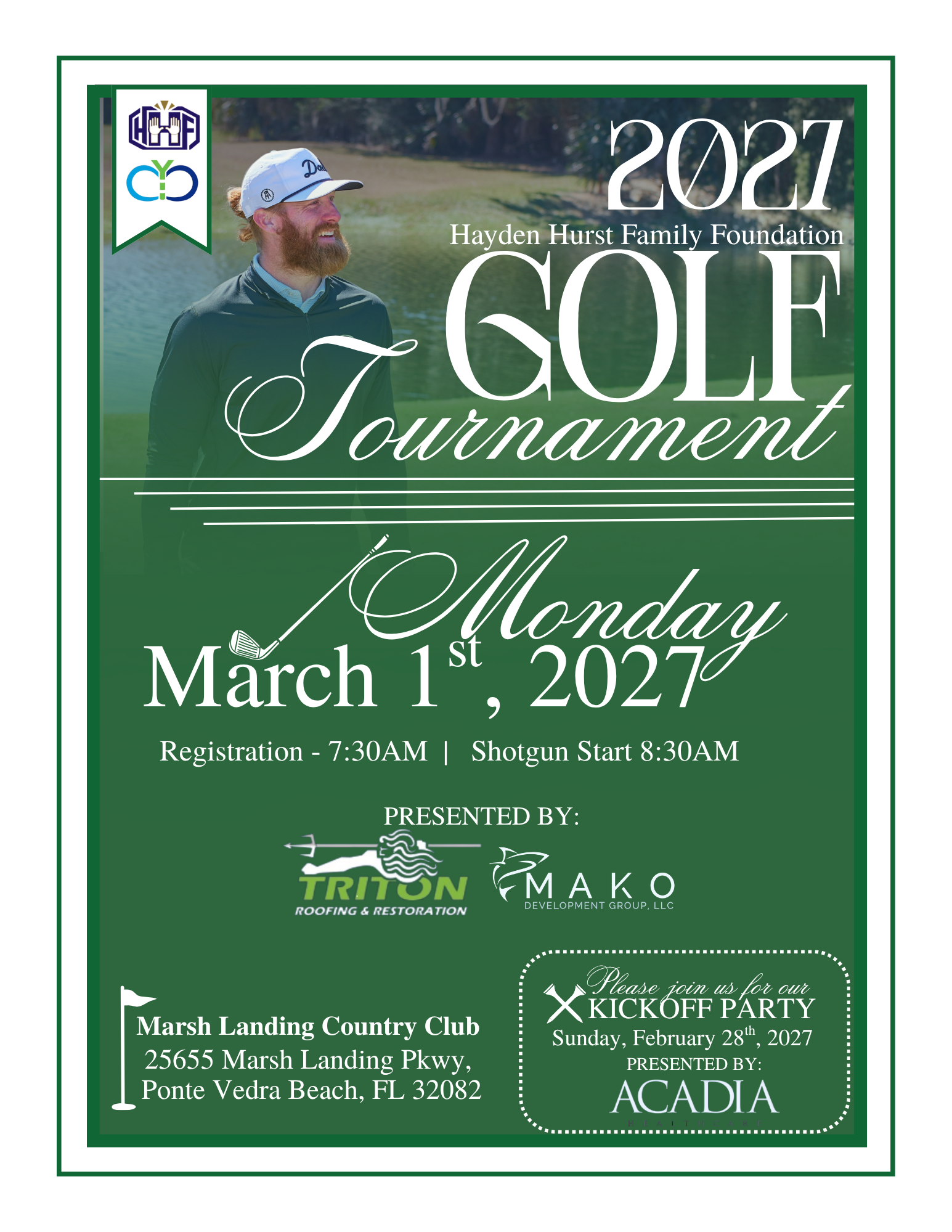 8th Annual Hayden Hurst Family Foundation Golf Tournament