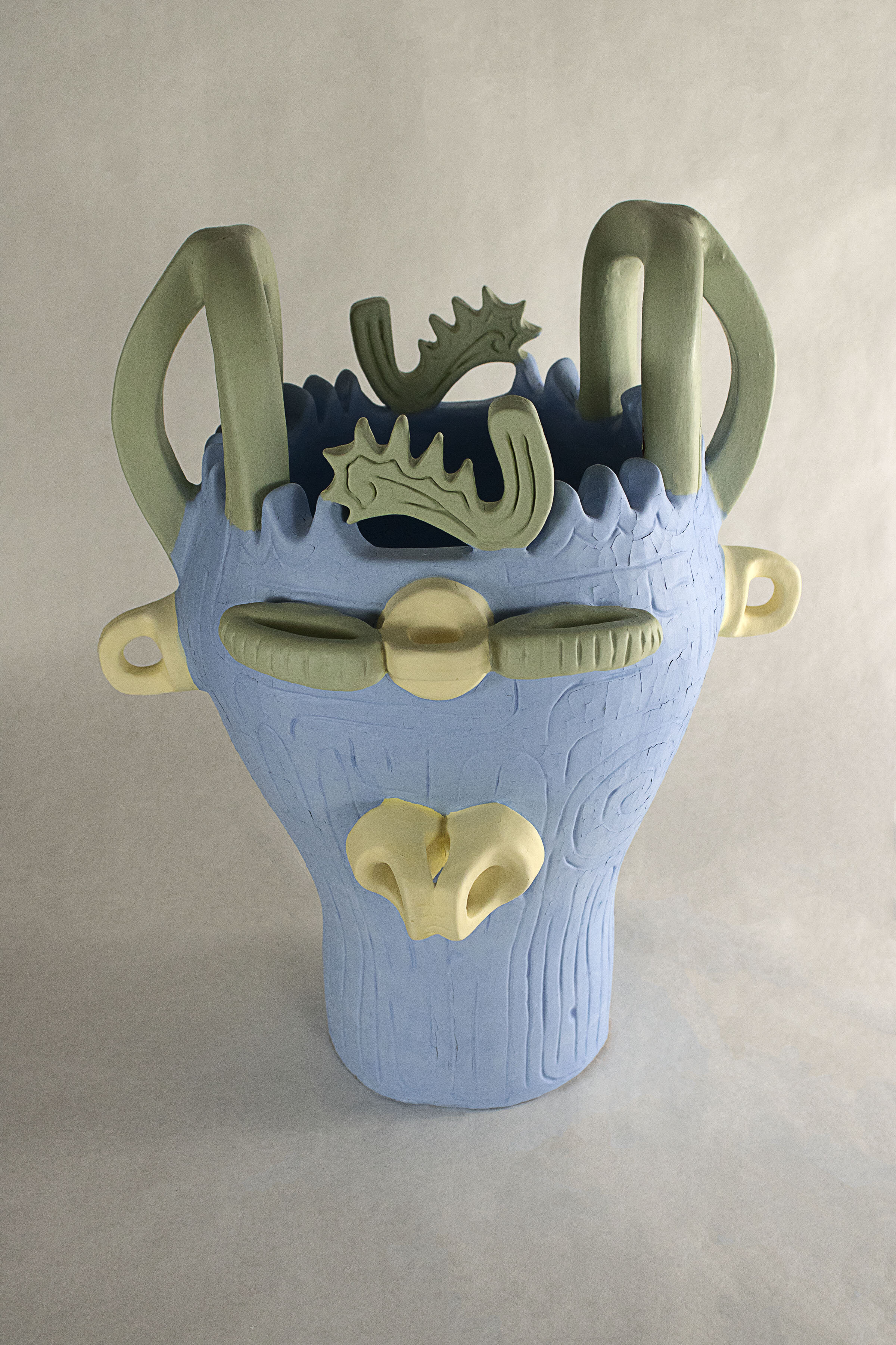 Jomon Pot: 12’ x 24’; Ceramic; January- February 13, 2019;
Did a ceramics workshop with Jessica Brandl at the start of the second semester freshman year. This piece was influenced by Jōmon pottery, which is pottery from Japan's Paleolithic period ma