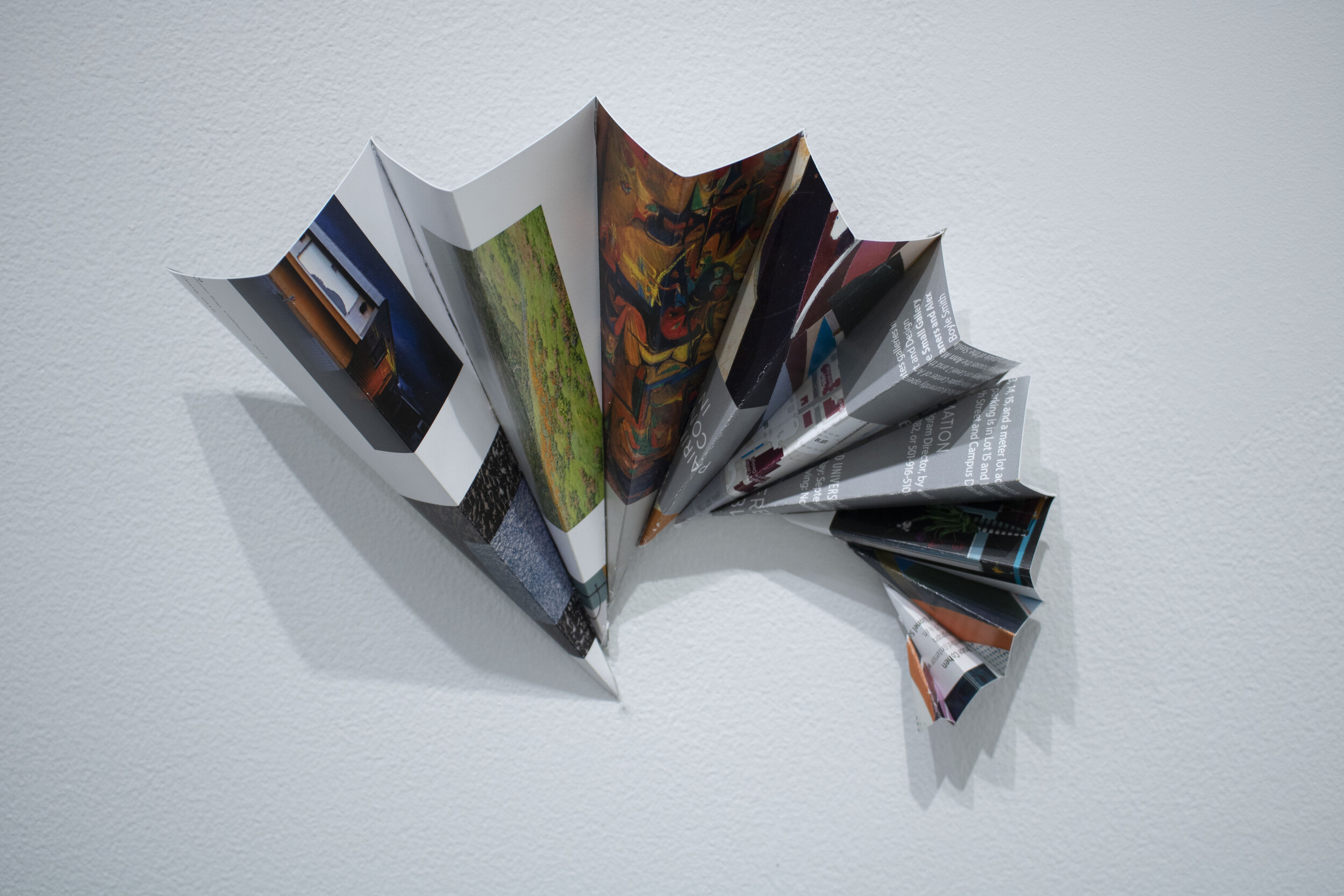 3 of 3 Paper Sculptures- Paper Spiral: 7” x 3” x 5”; Card stock scrap from a magazine; August 2019;
For this project we were to make 3 sculptures out of paper, this is the third of three. This sculpture takes inspiration from the Fibonacci sequence a