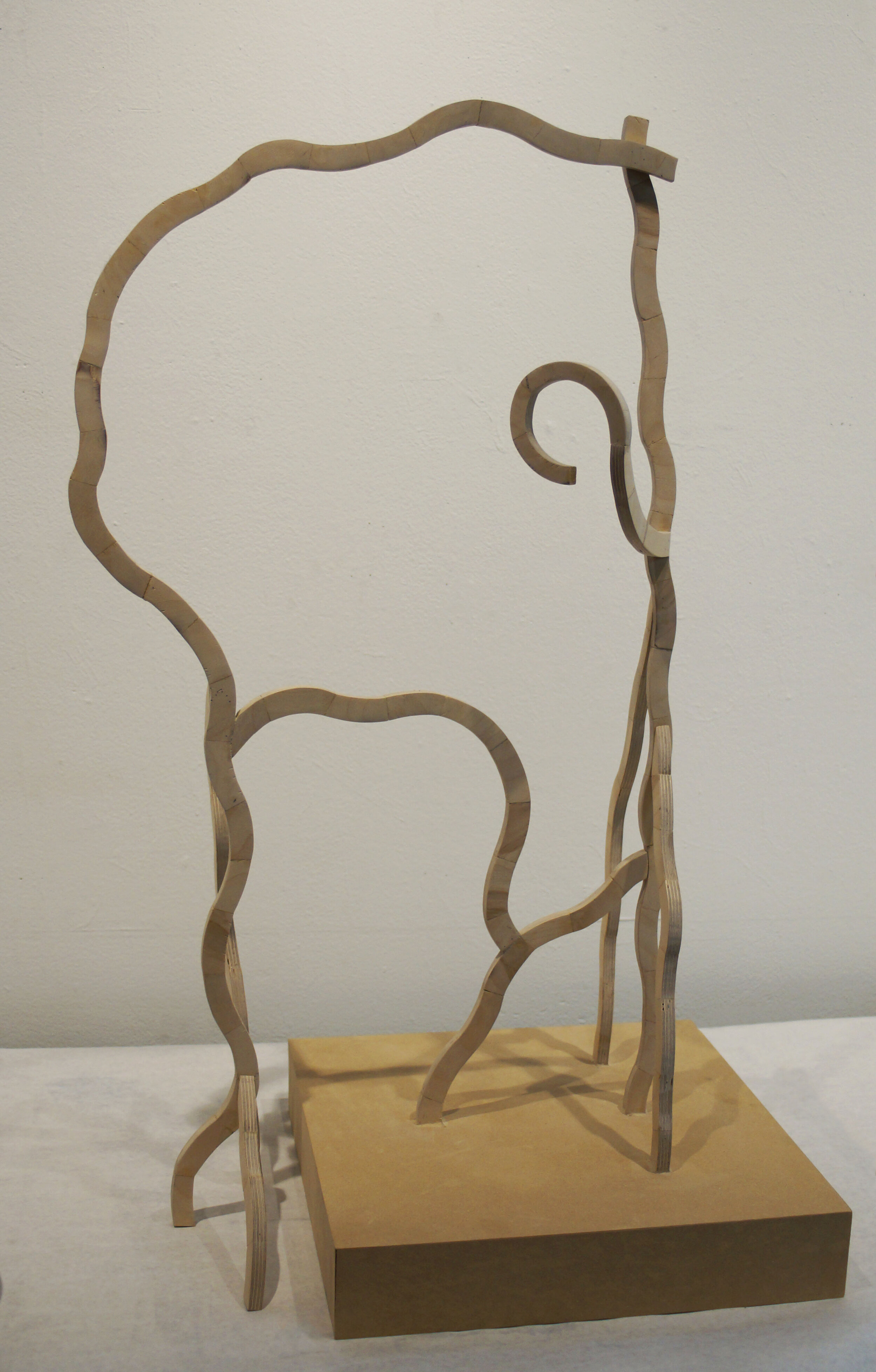 Rings Project: 24” x 24” x 36”; Wood, cardboard; September 9- October 11, 2018;
The rings project was my first introduction into woodworking. The whole sculpture was to be made completely out of rings. I started off making multiple iterations with c