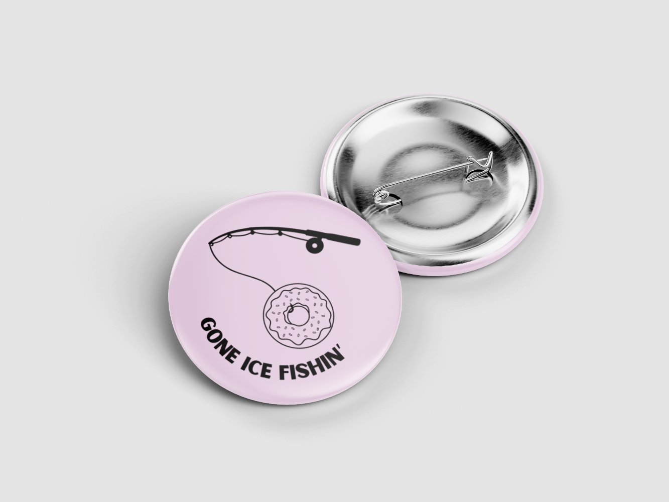 Gone ICE Fishin’ Pin