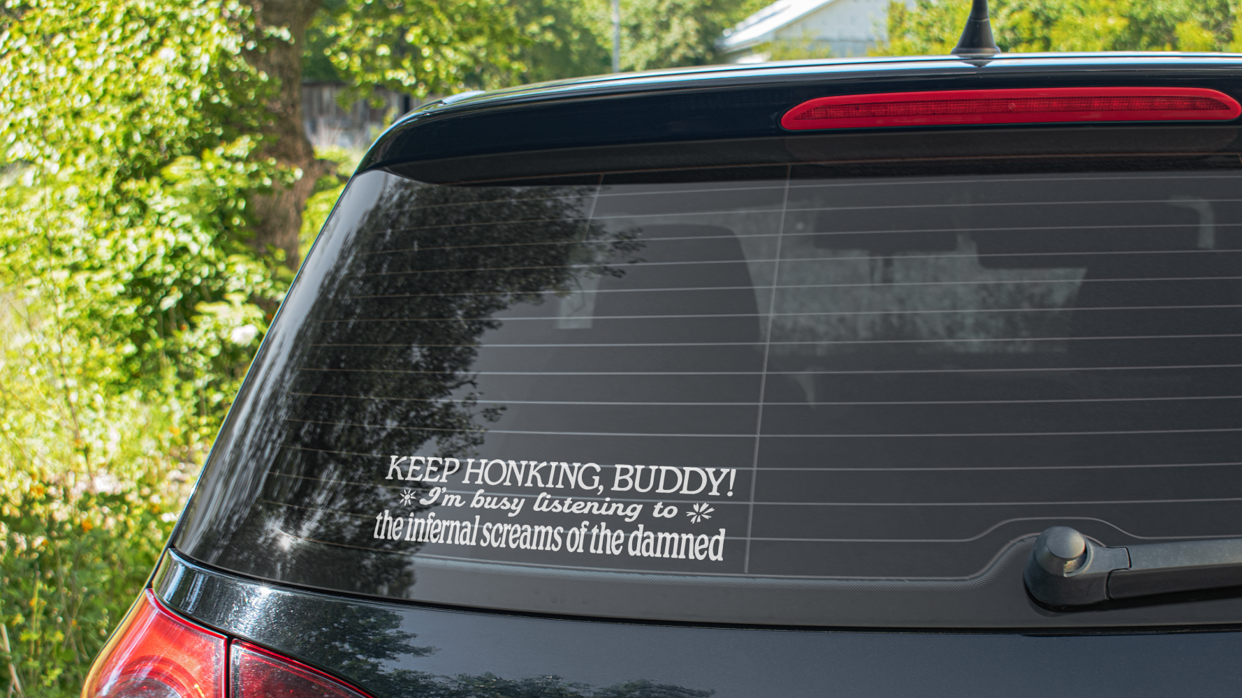 I’m Listening to the Screams of the Damned Decal