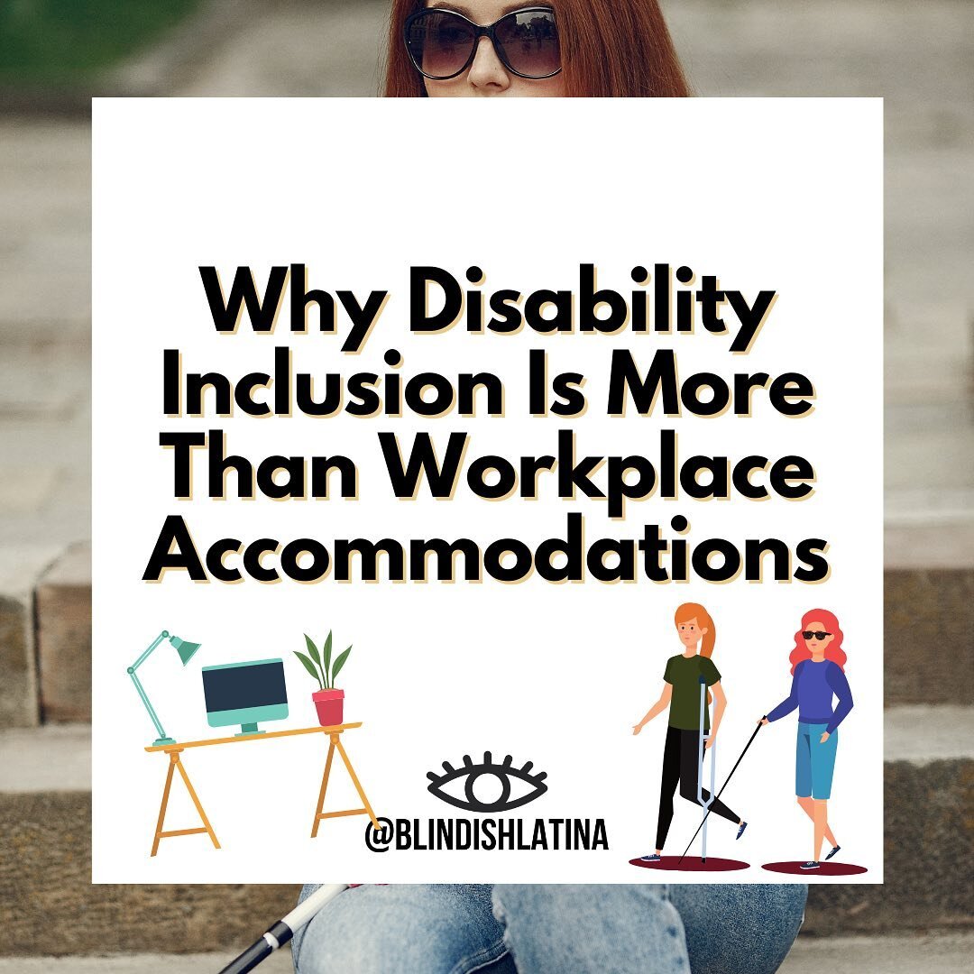 Why disability inclusion is WAY more than workplace accommodations&hellip;⬇️

This post is from the archives (July 2021), posting again because the message is still needed. 

Share + Save if you found this helpful!

Accommodations = tailored to indiv