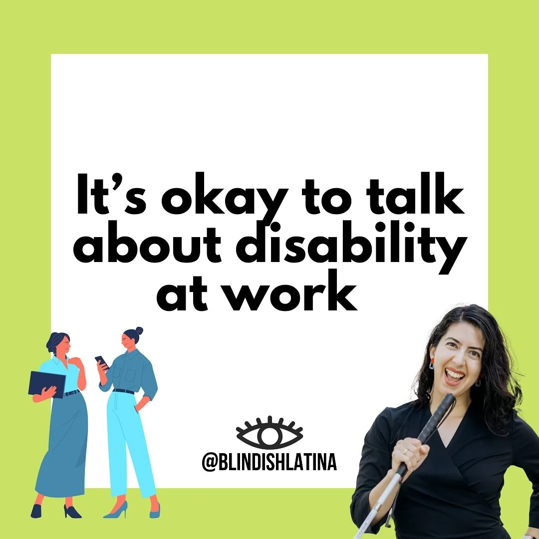 TELL EVERYONE 🗣️

It&rsquo;s okay to talk about disability at work.

It&rsquo;s actually a wonderful thing to do.

Talking about disability in an open way helps communicate that disability isn&rsquo;t a negative or shameful topic.

Many people unfor