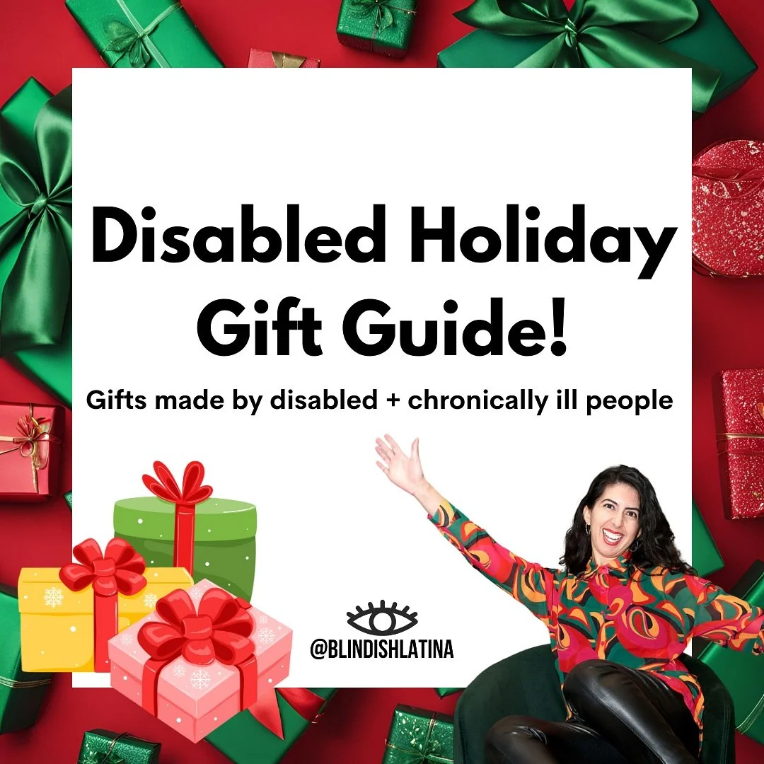 Shop from disabled business owners this holiday season 🎁

Here&rsquo;s @BlindishLatina&rsquo;s 2024 Disabled Holiday Gift Guide featuring 26 businesses this year!&nbsp;

These gifts are all made by disabled, Deaf, and chronically ill people.

Featur