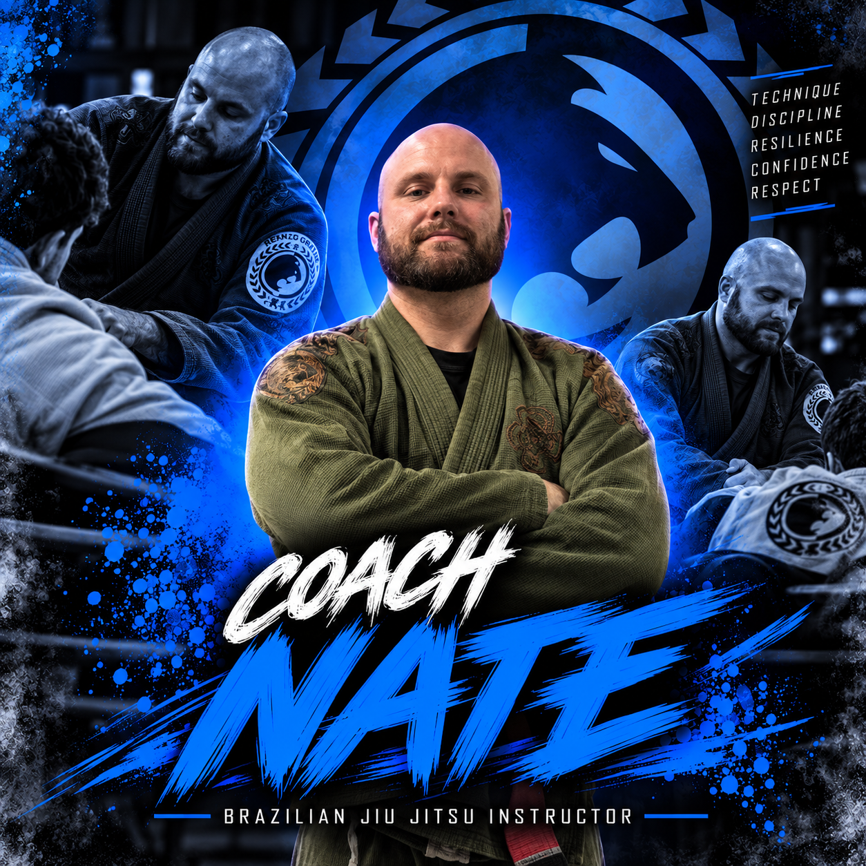 Coach Nate, Brazilian Jiu-Jitsu instructor at Renzo Gracie The Woodlands.