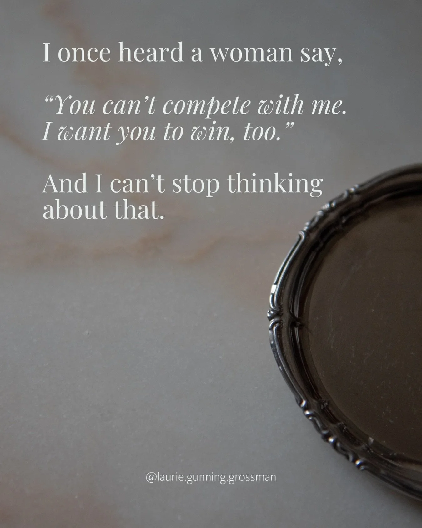 &ldquo;You can&rsquo;t complete with me&hellip; I want you to win, too.&rdquo;