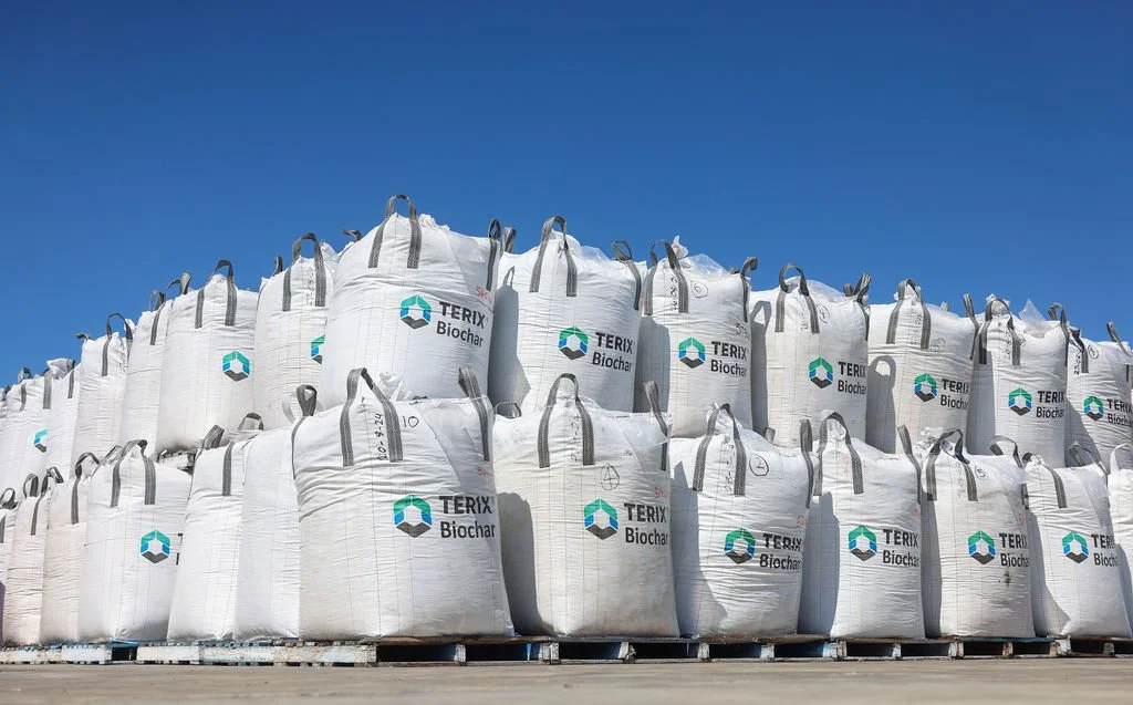 Bulk bags of Terix Biochar