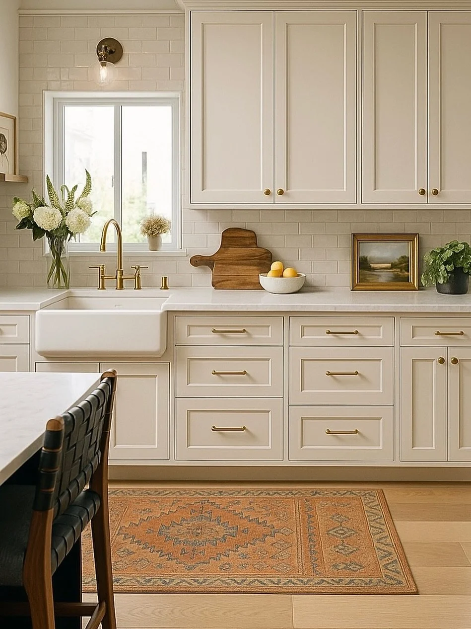 Neutrals don&rsquo;t have to be boring! Texture, warmth, and a little vintage flair keep this classic kitchen interesting. 🍋

#kitcheninspiration #kitchendesign #kitcheninspo #manhattanbeach #designinspiration #lainteriors #vintagehome