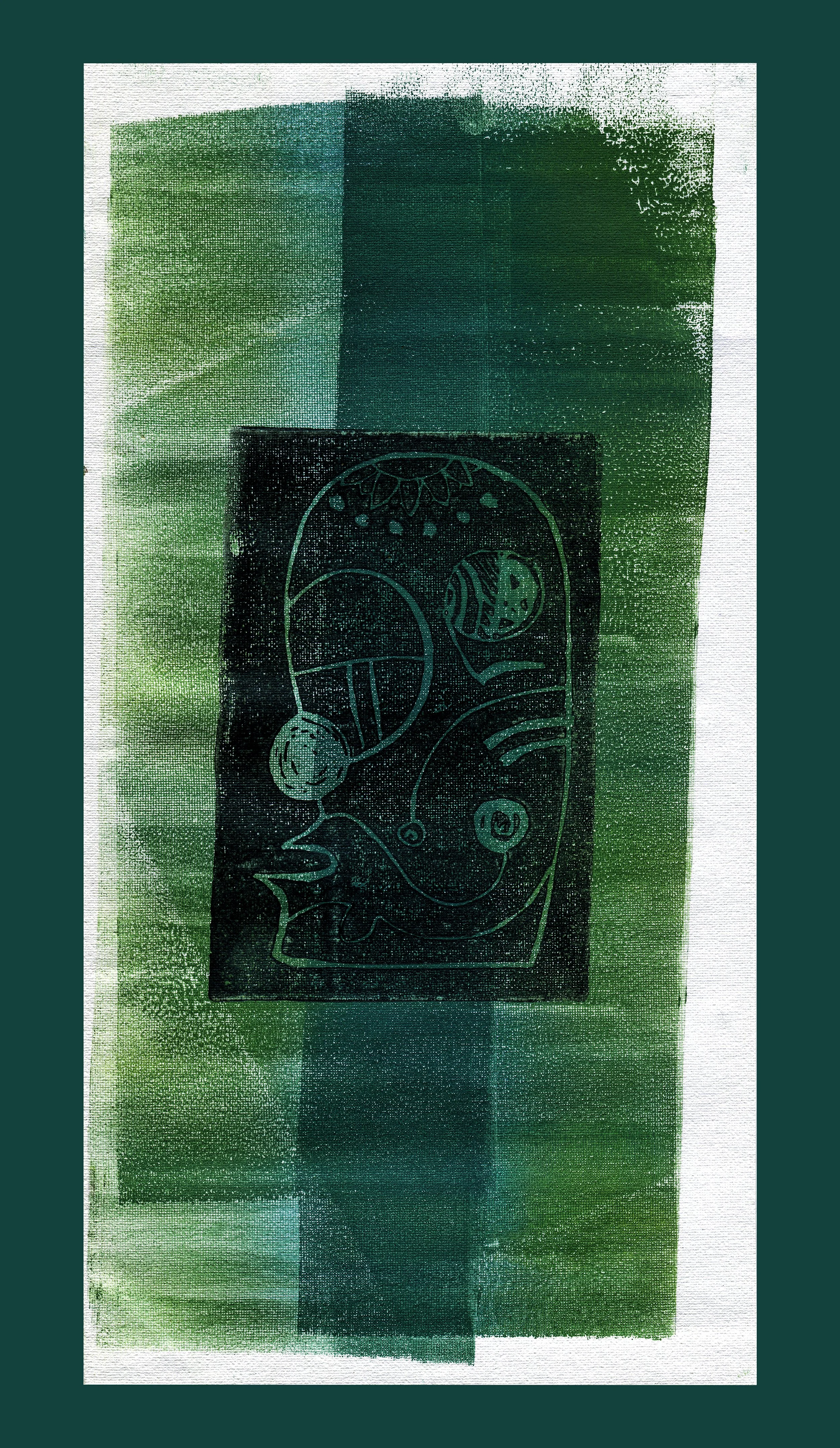 ancestors _ block print 01 (on canvas)