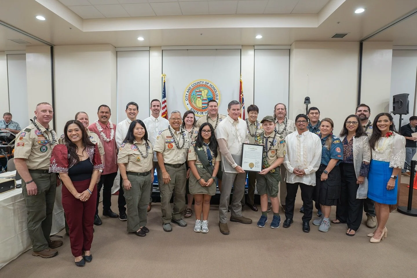 Today in Kapolei Hale, I was thrilled and honored to recognize @scoutinghawaii and proclaim Oct. 1, 2025 as Scouting America, Aloha Council Day! 🤙🏽

Guided by the motto &ldquo;Be Prepared,&rdquo; Scouting America, Aloha Council helps to grow and de