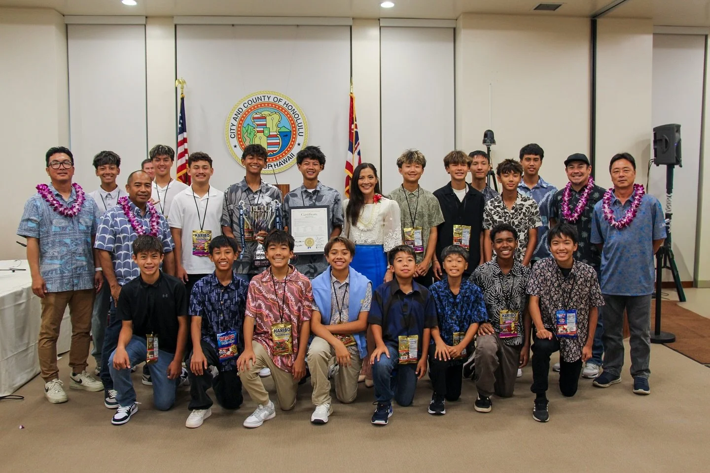 It was a privilege to honor the Rush Mililani 2011 Boys Under-14 Team for winning the 2025 US Soccer National Cup Championship Title at Kapolei Hale! The energy and excitement brought to the Kapolei Hale by these young men and their families was amaz