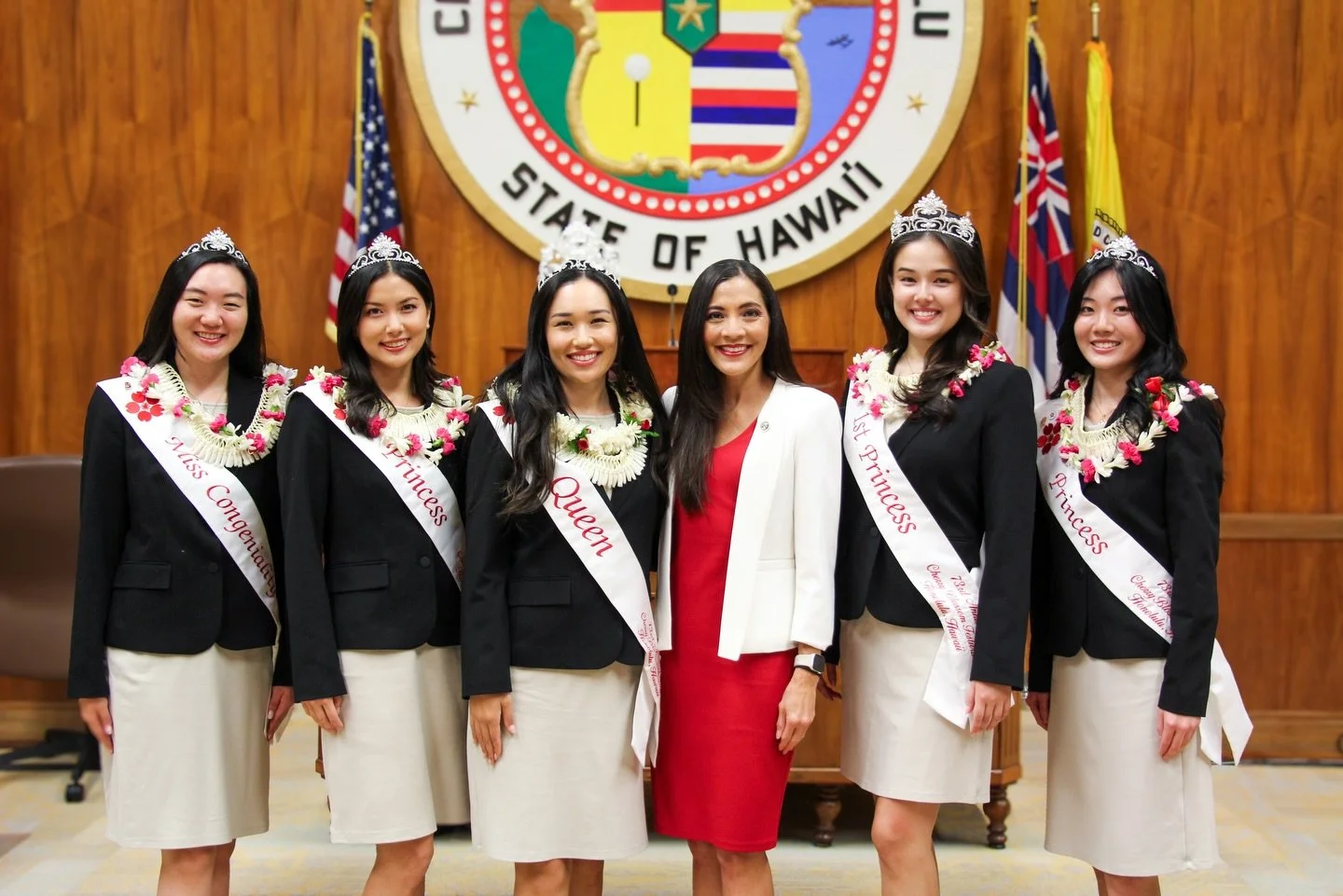 Honored to present an honorary certificate at Honolulu Hale to the 73rd Annual Cherry Blossom Festival Court, celebrating their service as &ldquo;Ambassadors of Aloha&rdquo; for Hawaiʻi&rsquo;s Japanese community.

Congratulations to Queen Ariel Akem