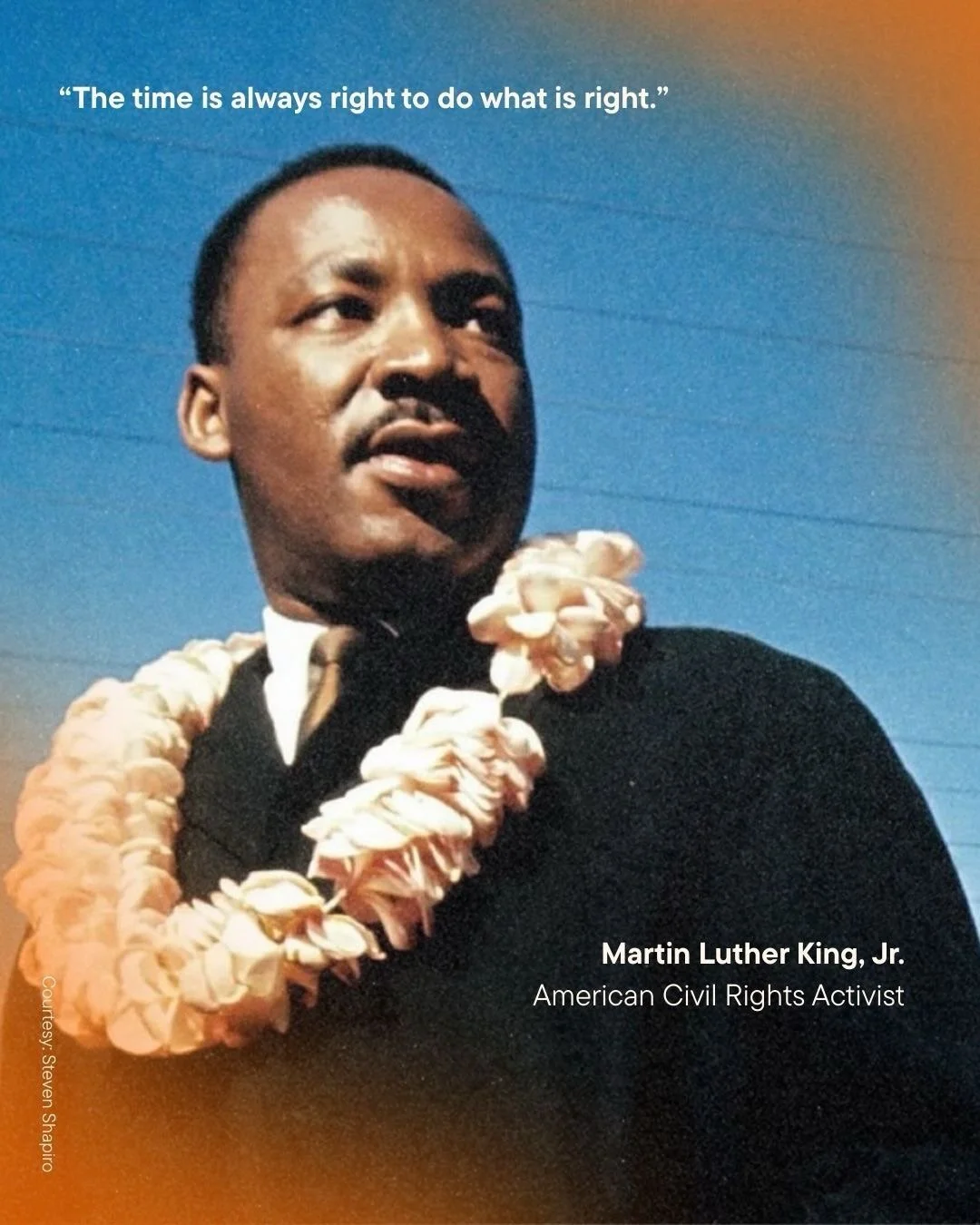 At times, the world can feel lacking in truth, fairness, and justice &ndash; the very values that move our society toward equality. In moments like these, every generation is defined by leaders who are willing to put fear aside, step forward, and cha