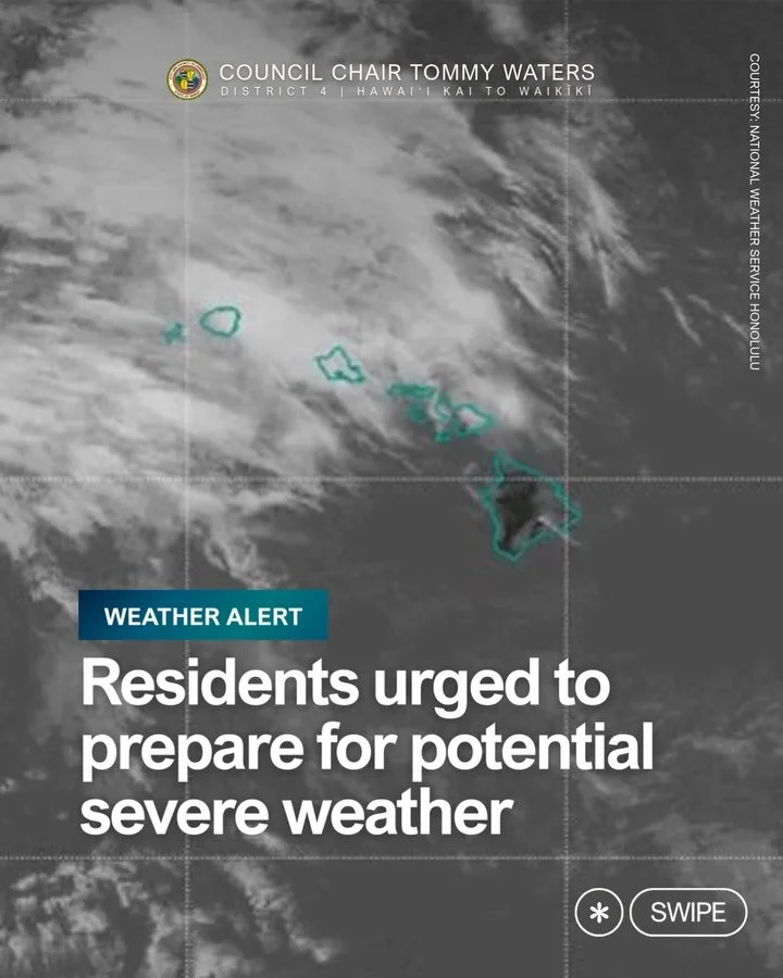 ⚠️ Storm Preparedness Update for Oʻahu

A developing Kona storm could bring heavy rain, flooding, strong winds, and isolated tornadoes to parts of the island starting Tuesday and continuing through the weekend, according to forecasters.

What you can