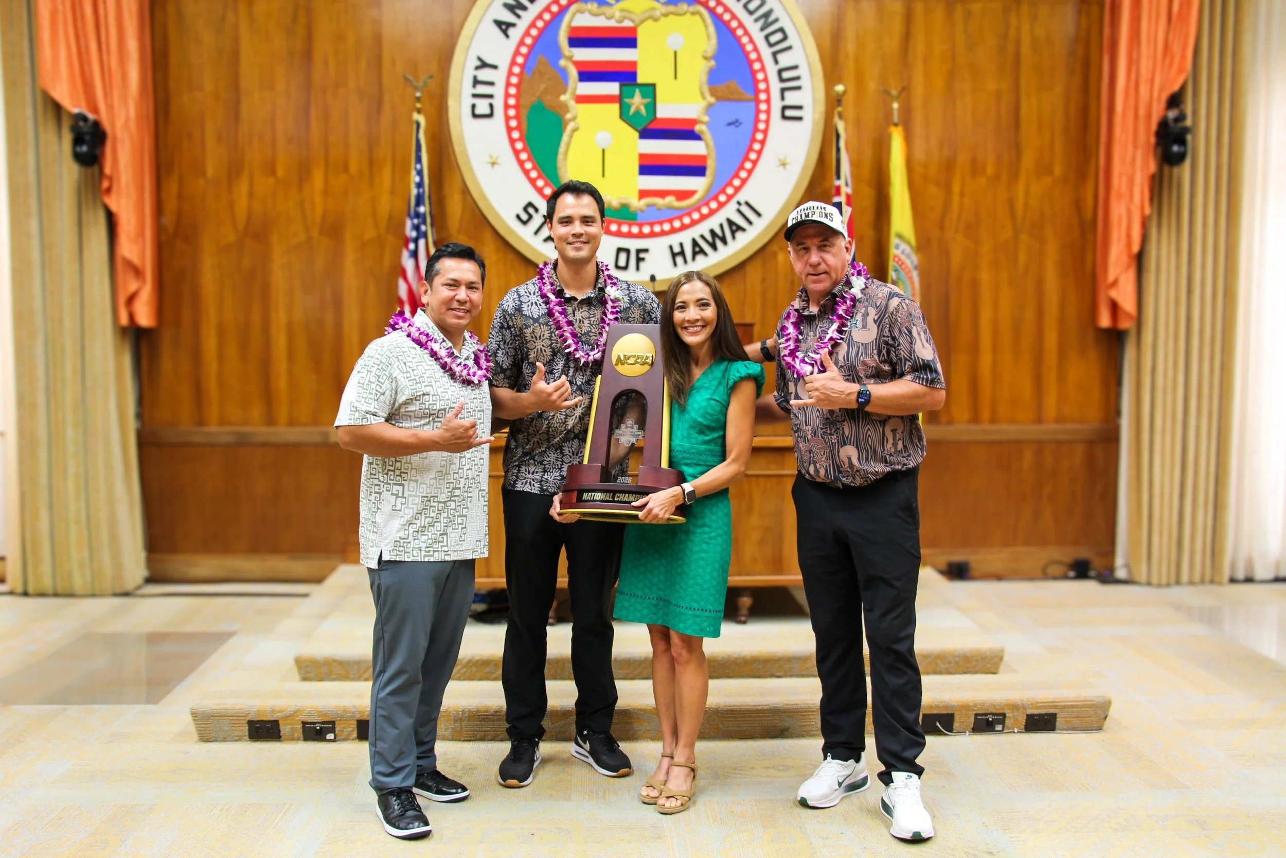 Congratulations to the University of Hawaiʻi Men&rsquo;s Volleyball team on winning the 2026 NCAA Men&rsquo;s Volleyball National Championship and bringing home the program&rsquo;s third national title.

Mahalo Coach Charlie Wade, the coaching staff,