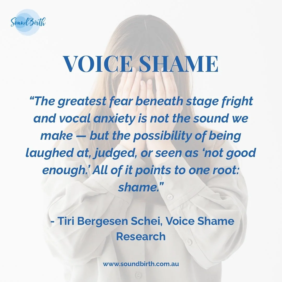 This research on voice shame explains so much about why people - especially women - struggle to use their voices freely.

It&rsquo;s not about ability.
It&rsquo;s not about technique.
It&rsquo;s not even about confidence.

It&rsquo;s about shame:
&bu