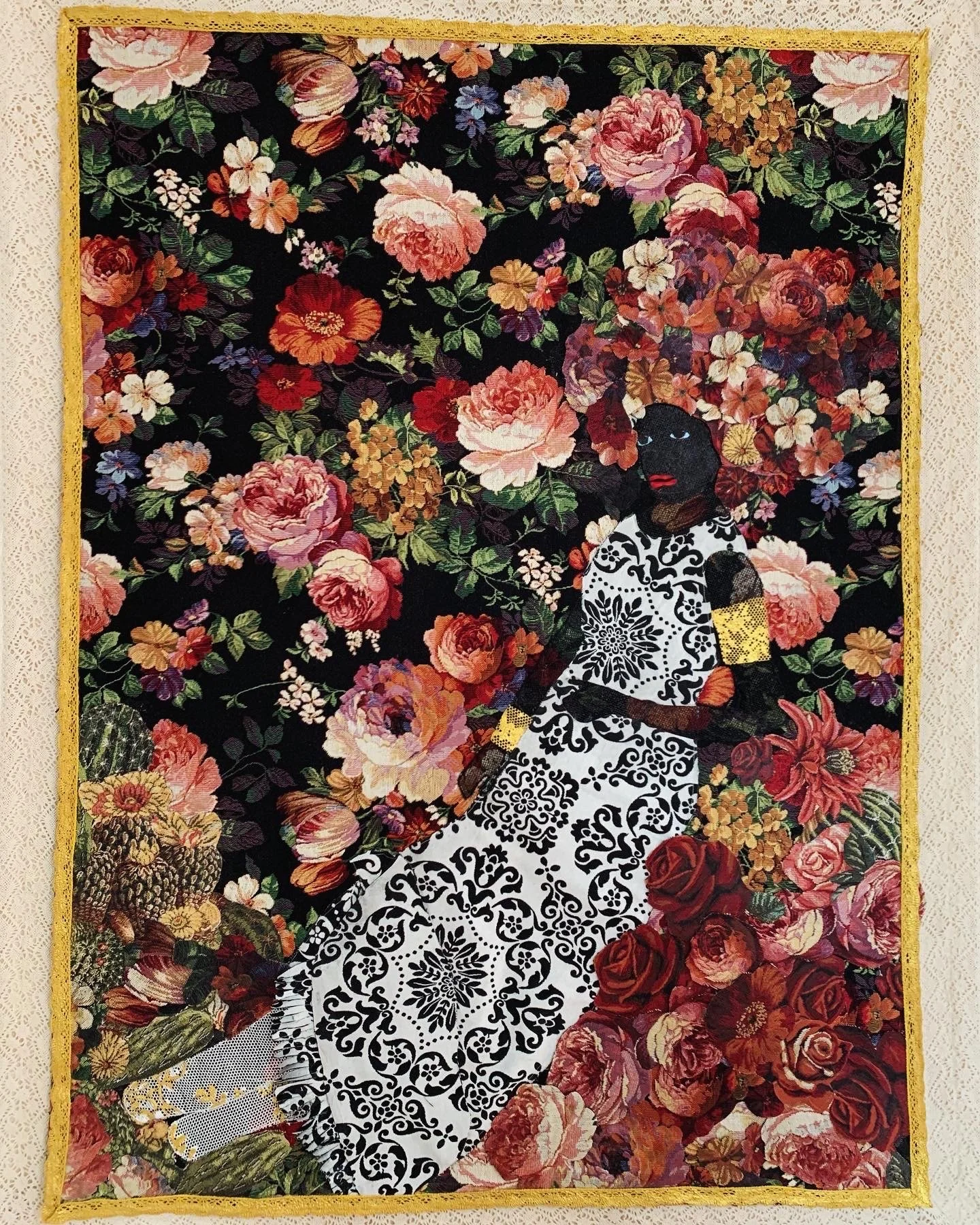 Anna Madah Hyers, Textile Collage, 120x95 cm