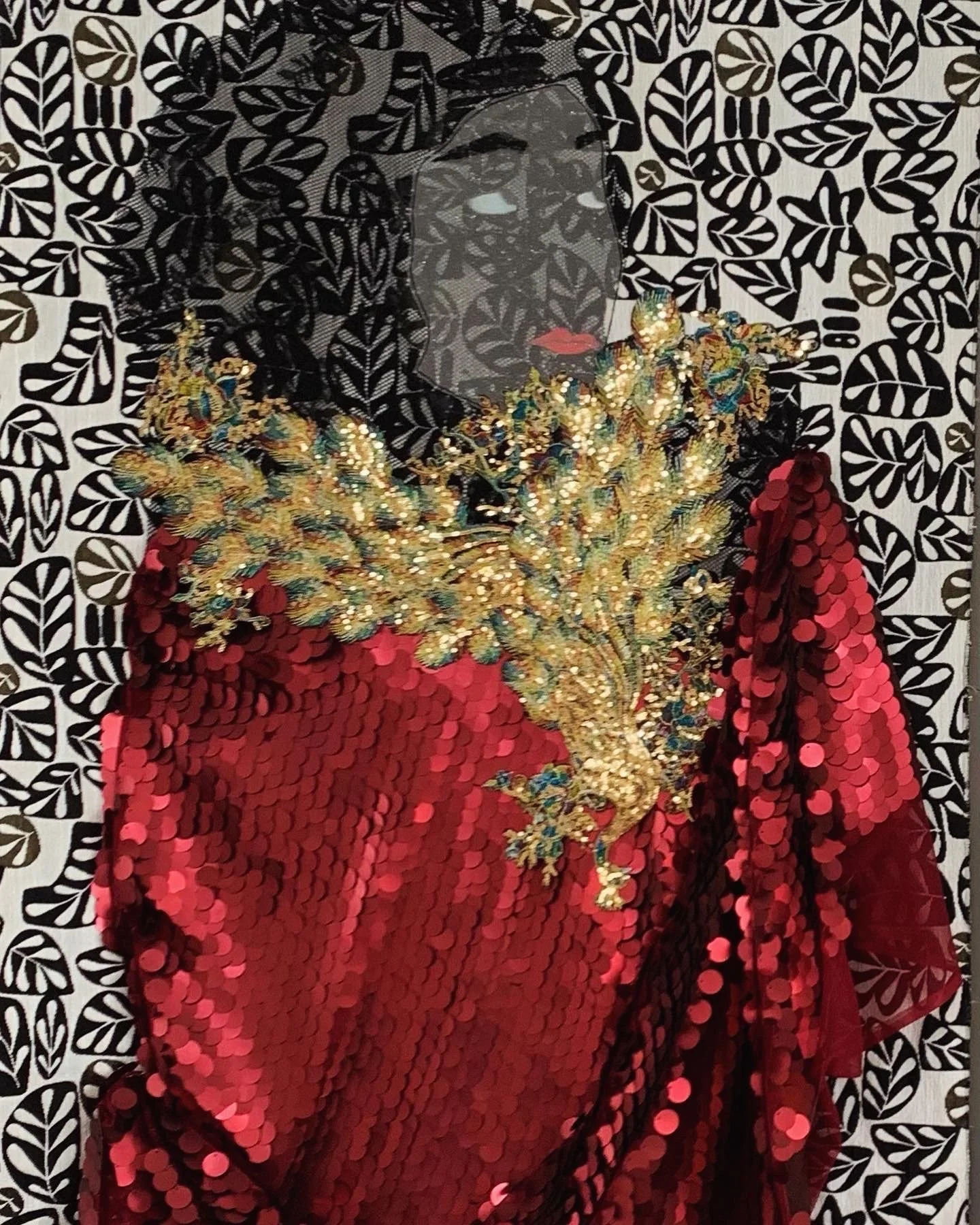 Lillyn Brown,
Textile Collage,
145x75 cm