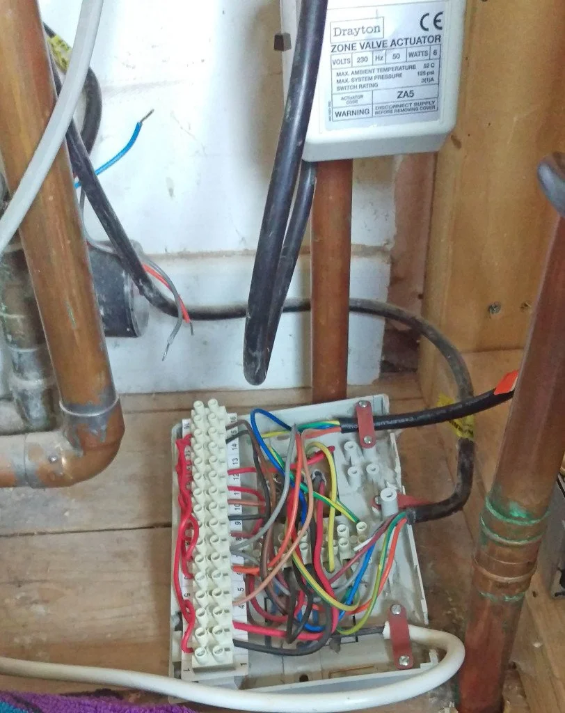 central heating junction box