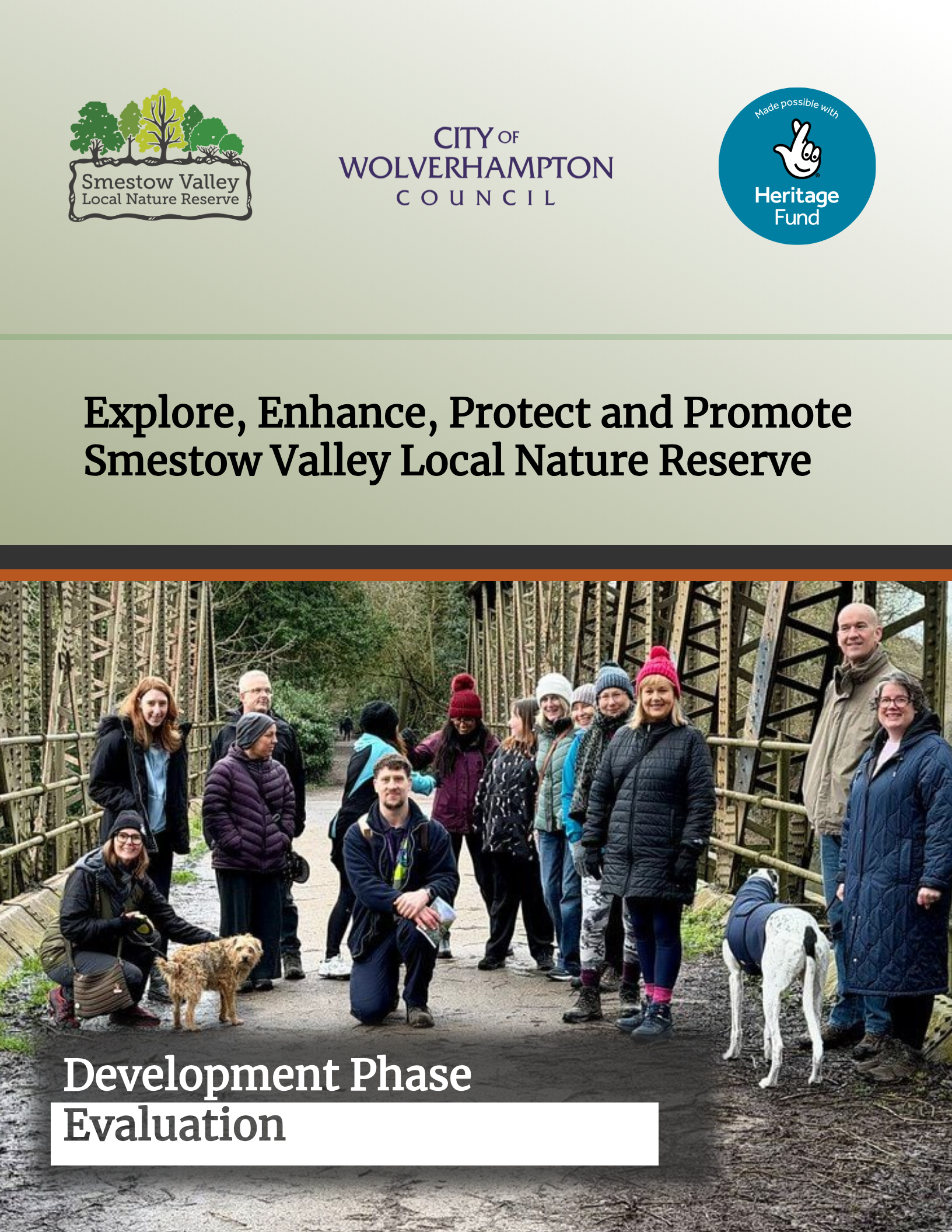 Smestow Valley project team at the Local Nature Reserve