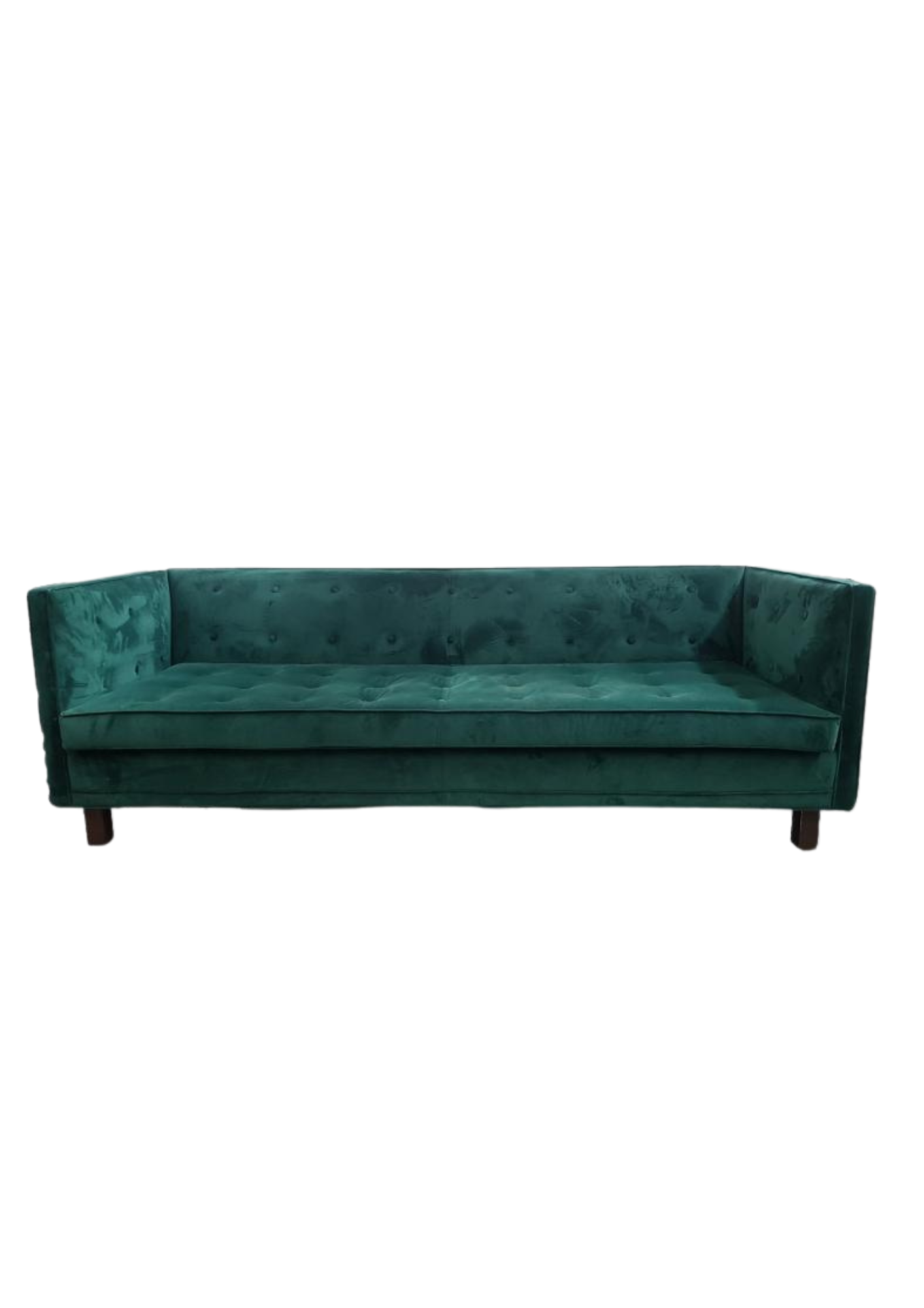 Emerald Velvet Couch — Grand Room Design