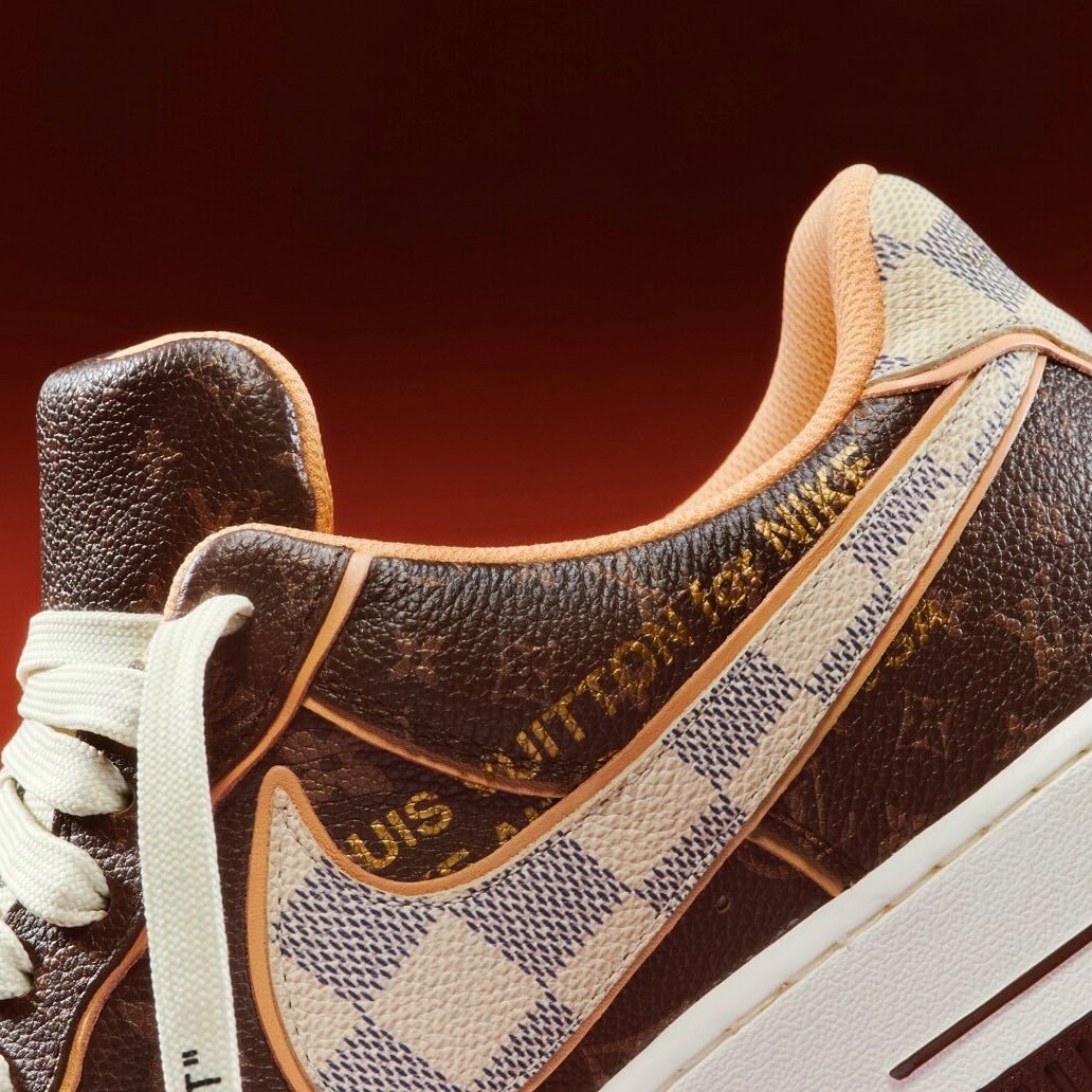 Virgil Abloh's Louis Vuitton x Nike Air Force 1 Sneakers Set For