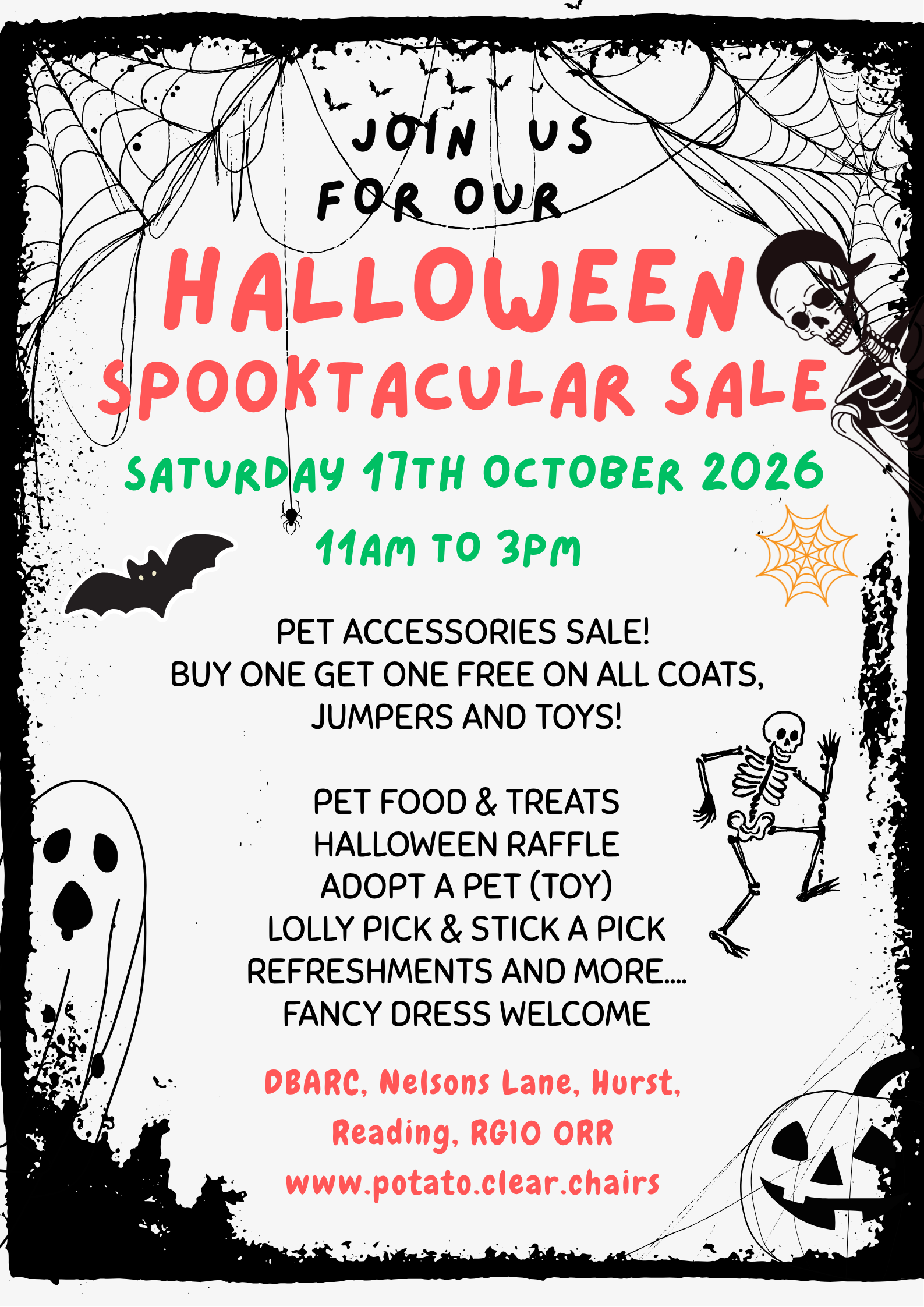 DBARC Halloween Spooktacular Sale