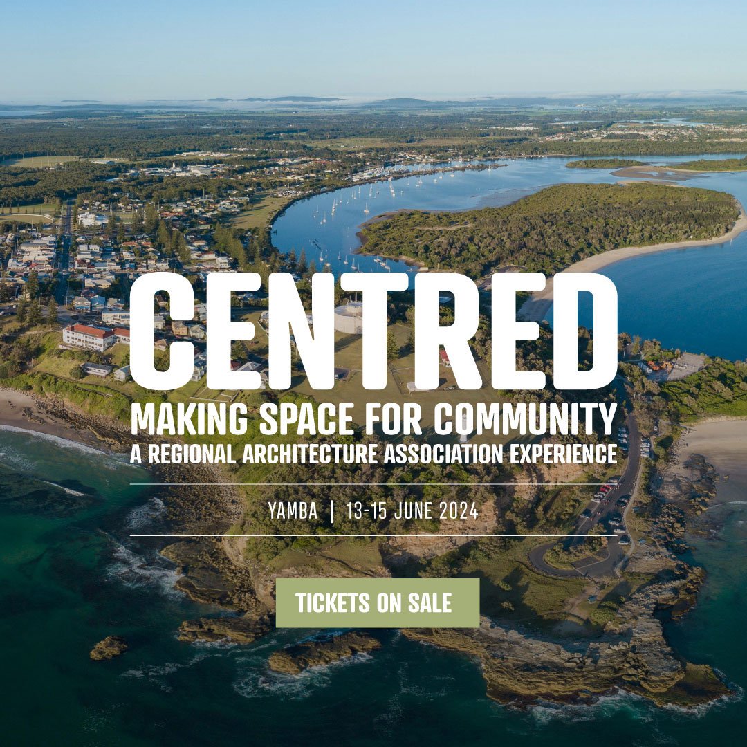 Join us for our next in person event in Yamba!

CENTRED will&nbsp;discuss how we can influence, advocate and shape the spaces centred in our communities.&nbsp;
 
Creative director Louisa Gee is a Yamba-based architect passionate about her local area 
