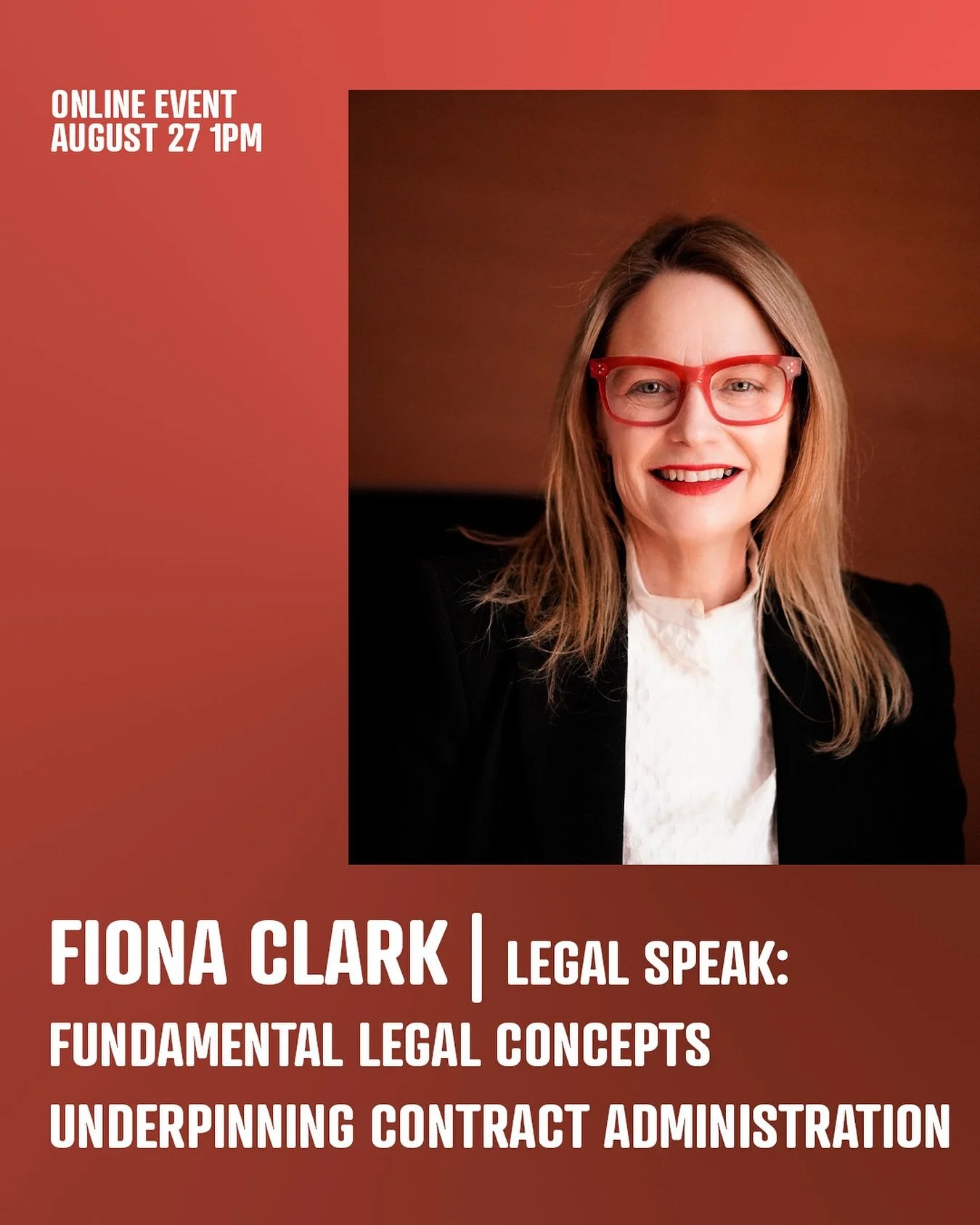 Online Event | RAA IN PRACTICE with Fiona Clark this Wednesday August 27 at 1pm. Tickets available through our website - link in bio. 

Barrister Fiona Clark&rsquo;s presentation will set out all the legal &lsquo;problem areas&rsquo; in a contract wh
