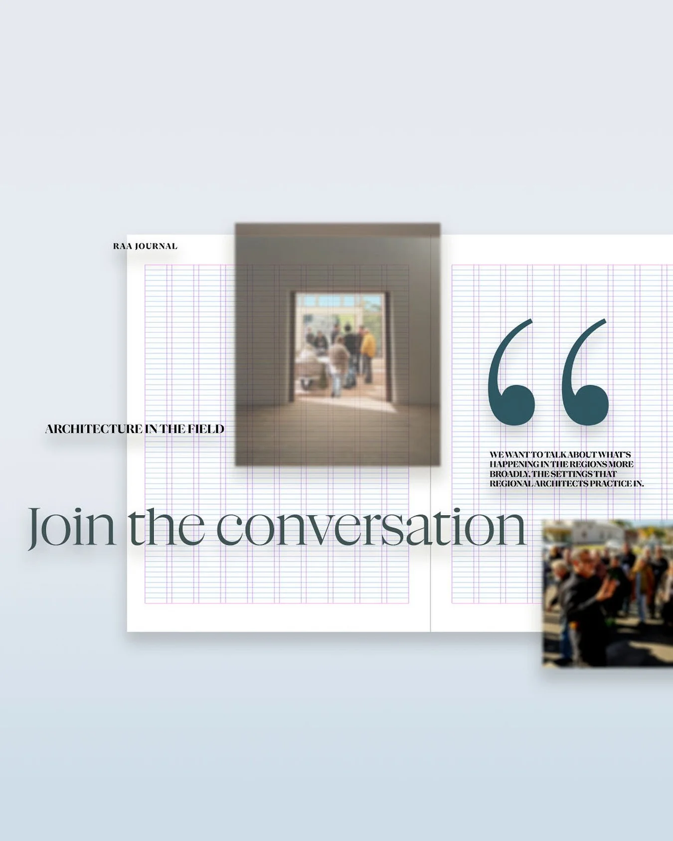 Editorial submissions closing soon, send us your story pitch before 3 October for Issue One of our new annual journal.

The journal team has been busy, with a promising lineup of features already commissioned and underway and many members and non-mem