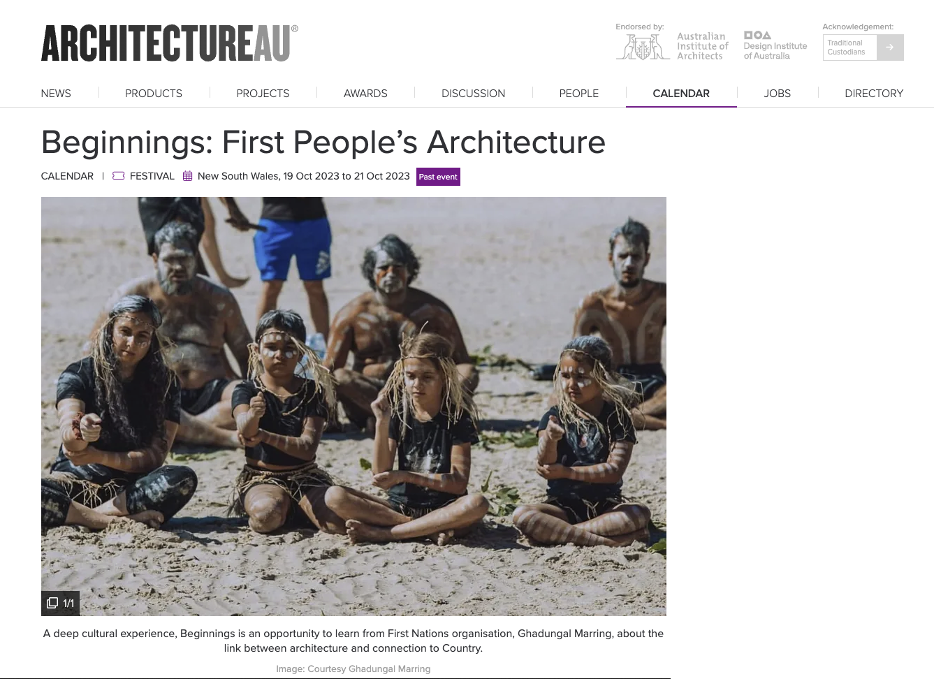 Beginnings: First People’s Architecture