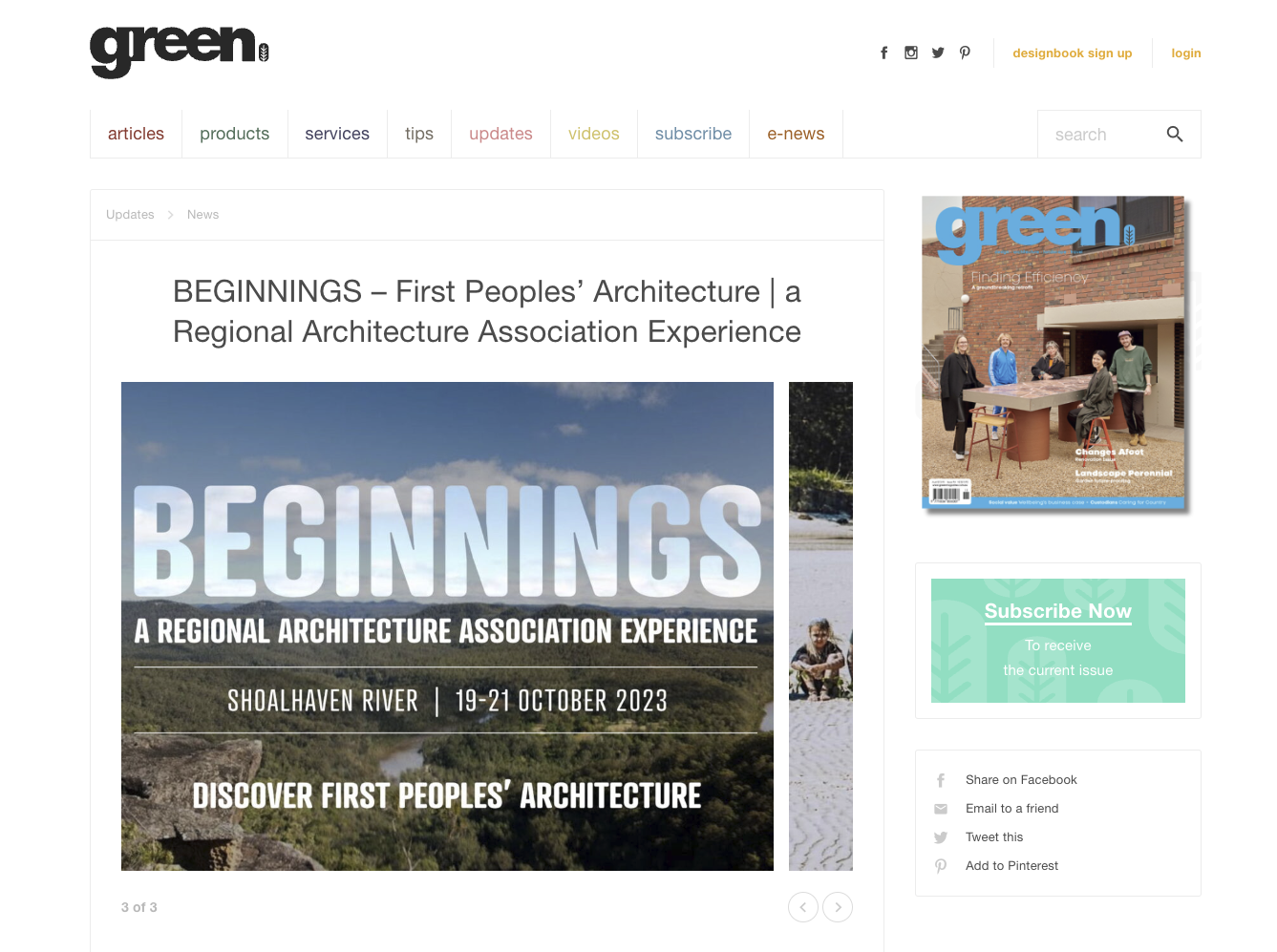 BEGINNINGS - FIRST PEOPLES’ ARCHITECTURE | A REGIONAL ARCHITECTURE ASSOCIATION EXPERIENCE