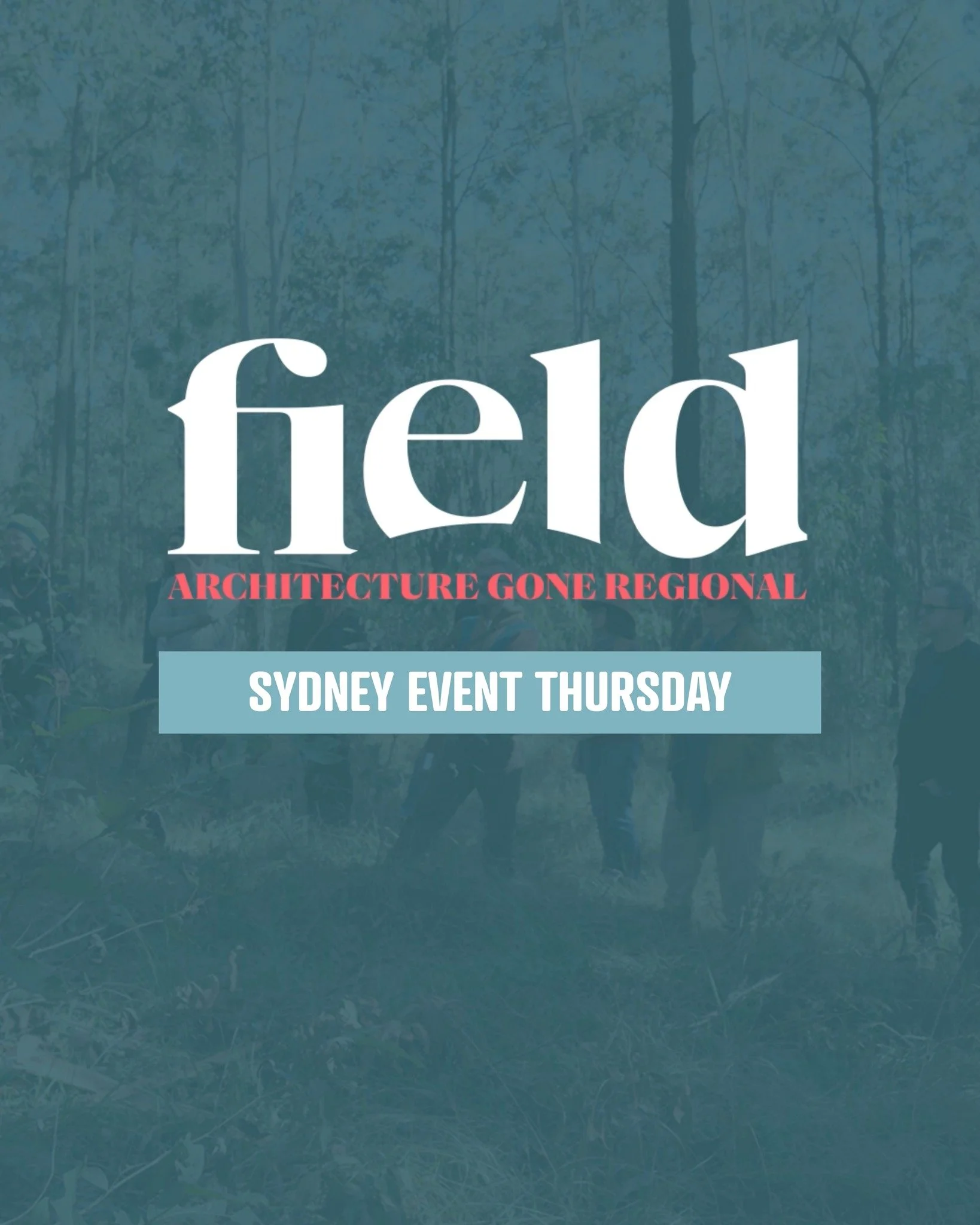 Today is your last chance to RSVP for our FREE event on Thursday, February 19th, where we'll be in Sydney for cheese, drinks and a discussion panel to celebrate issue #1 of our publication Field: Architecture Gone Regional.

We produced Field to refl