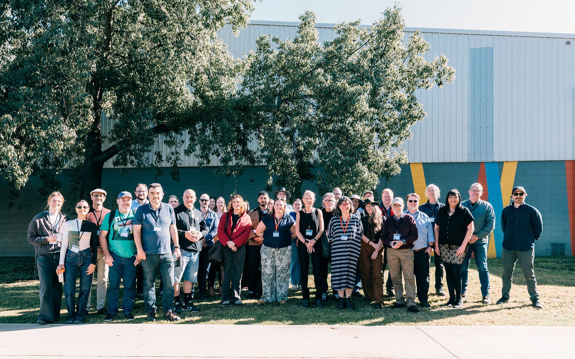 Delegates outside the Cobar Youth &amp; Community Centre. Photo: Beilinda Dimarzio-Bryan