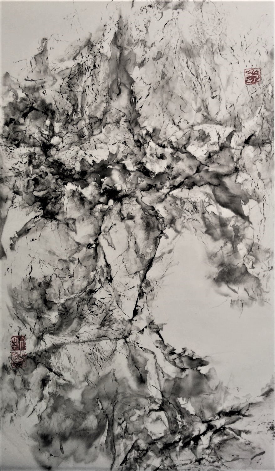 'Somewhere in the Swiss Mountains 1'. Ink on Paper. 540mm x 980mm. AU$2200.00.
3rd Prize 'Sydney Royal Easter Show 2019'