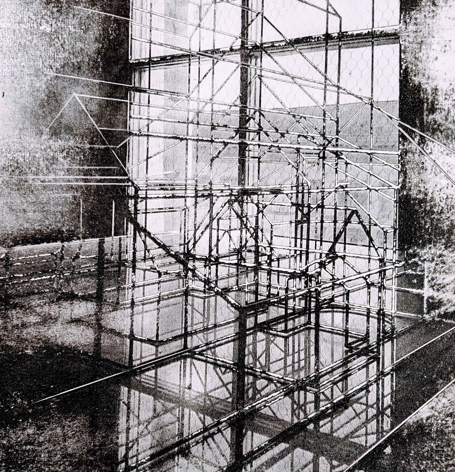 'Winterthur Stadtkirche Modell'. Photopolymer Intaglio Print.