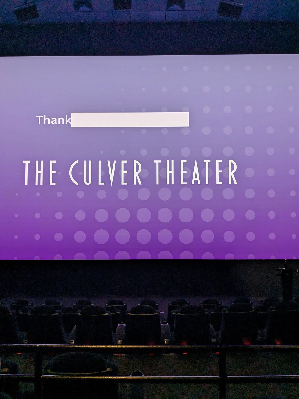 The Culver Theater Auditorium 1