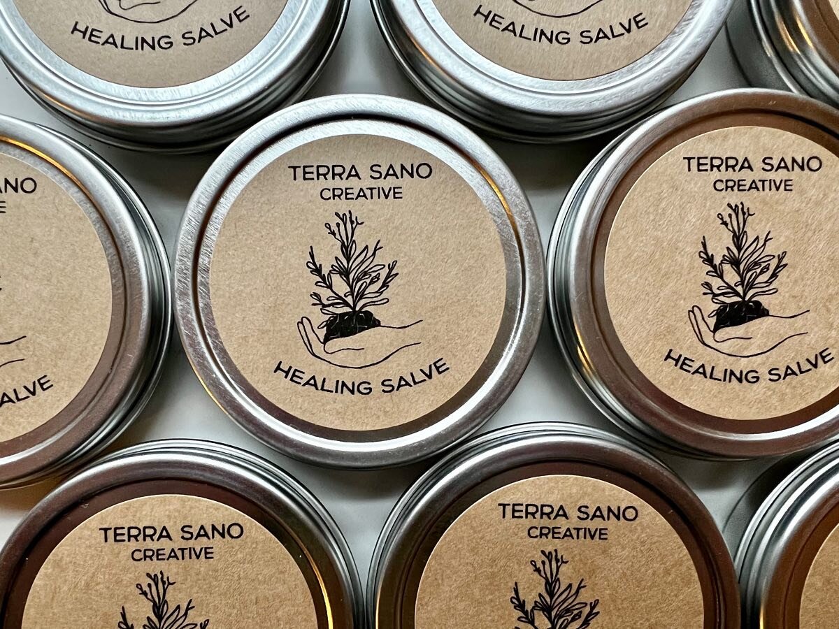 We have a fresh batch of our Healing Salve available on the website and Etsy shop!

Made with a custom blend of medicinal oils, herbs and botanicals to nourish and heal. Use only a small amount and rub into the area of your body that needs attention.