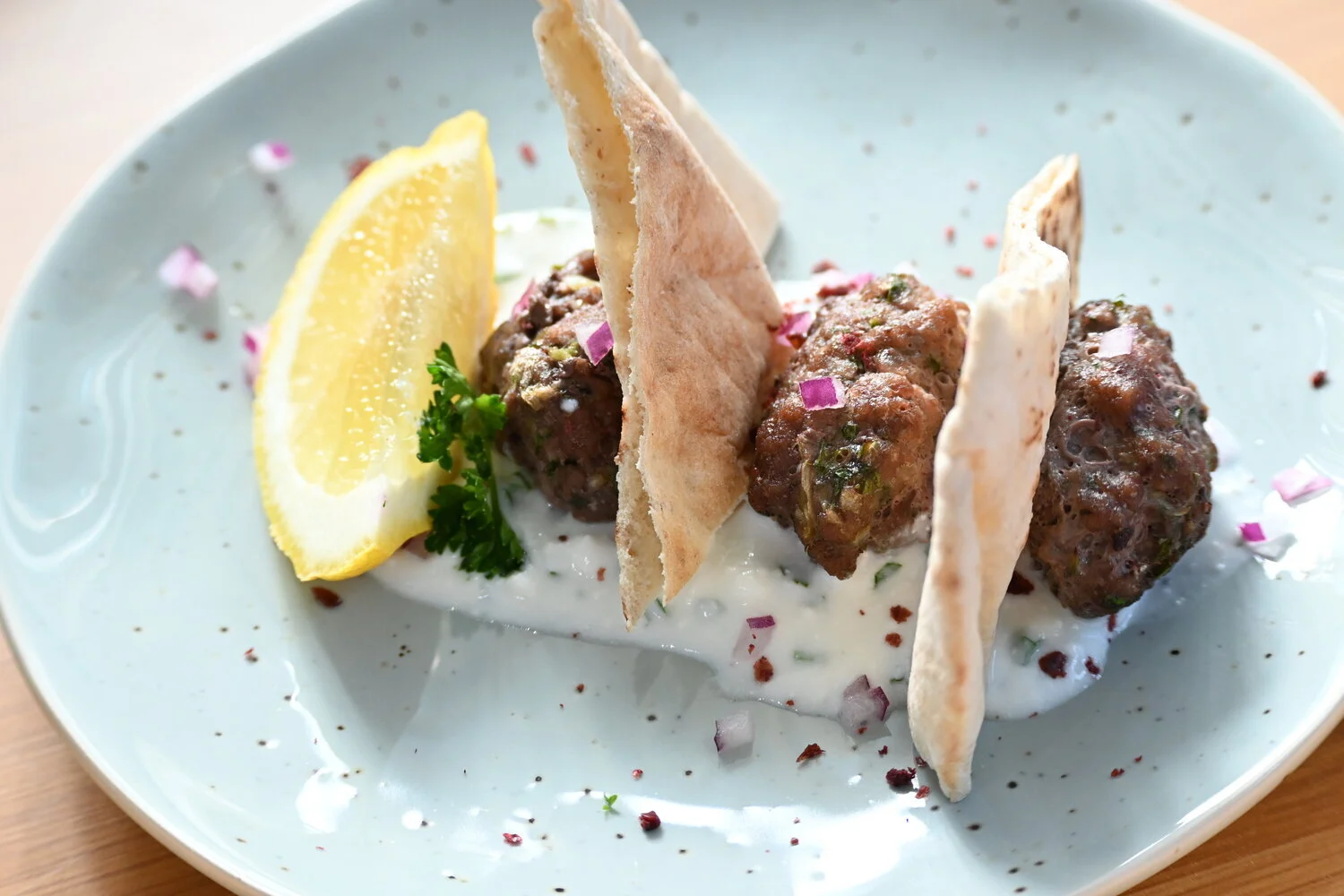 Mini Beef Koftas With FetaYogurt Dip — Earth Made Kitchen