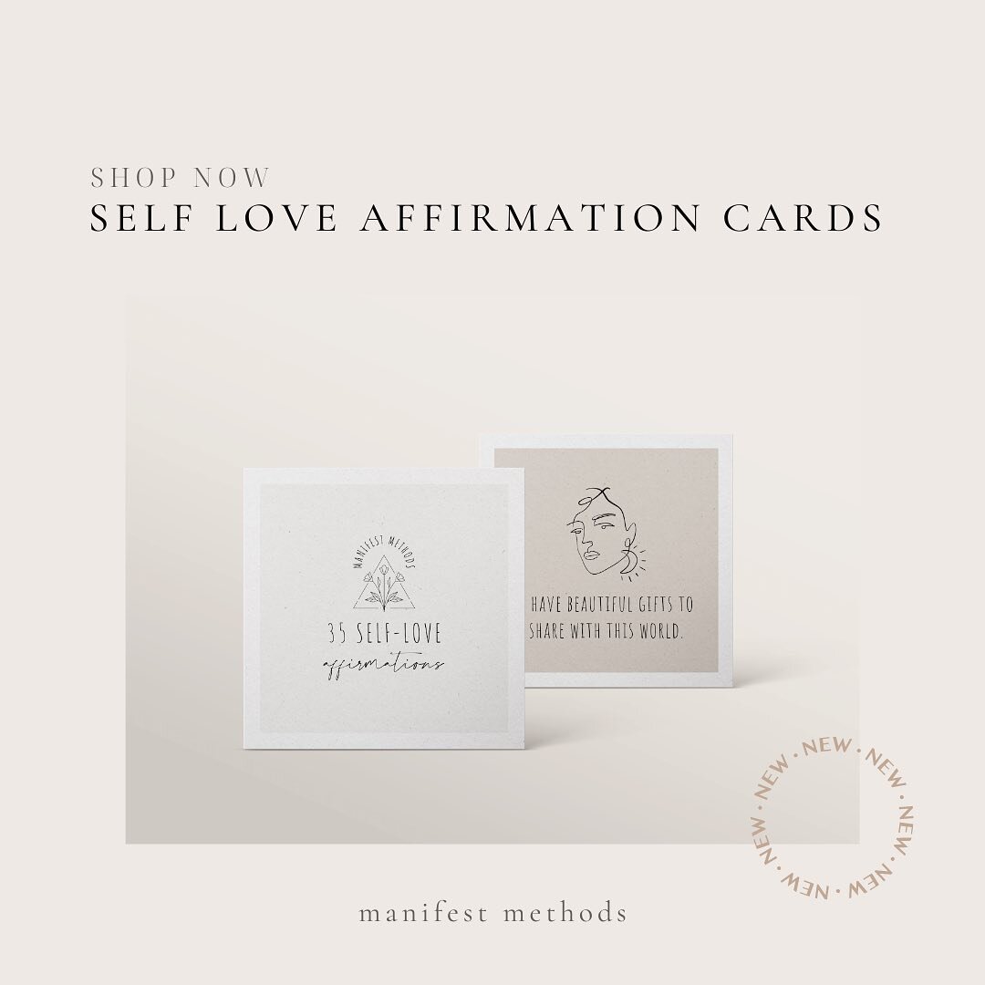 🚨Just Added: New Affirmation Cards! 💫

Do you know what it means to love yourself? To appreciate yourself? To be kind to yourself?&nbsp;💖

Have you felt the strength and stability that comes from fostering that kind of love? 😌

Learn to love your