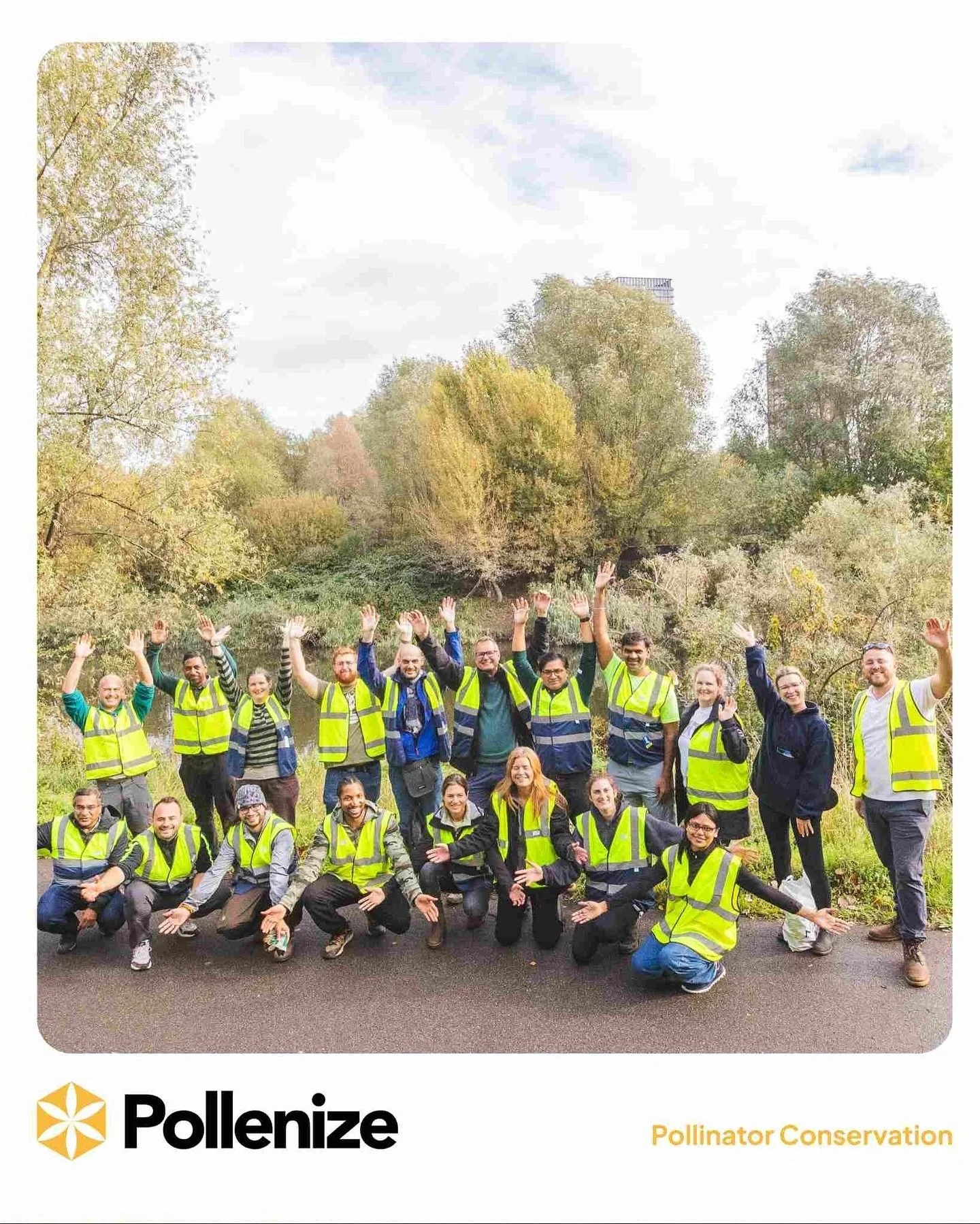 🌿 Following our Bioblitz events earlier this year, we were thrilled to return to Waterden Green @queenelizabetholympicpark with our partners at @capgemini_uk this October! Together, we&rsquo;ve started creating new pollinator habitats by planting na