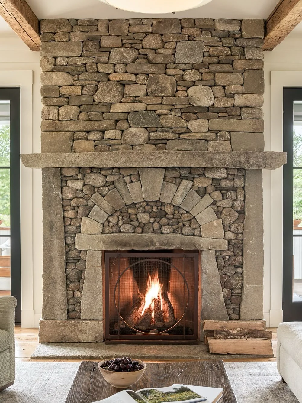Just a few piles of rocks&hellip; the beautiful rock artistry of @greenislandstonework at one of our recently completed Zachau Special Project&rsquo;s residence in Pownal. Architect + interior design: @kevinbrownearchitecture 📸 @jeffrobertsimaging