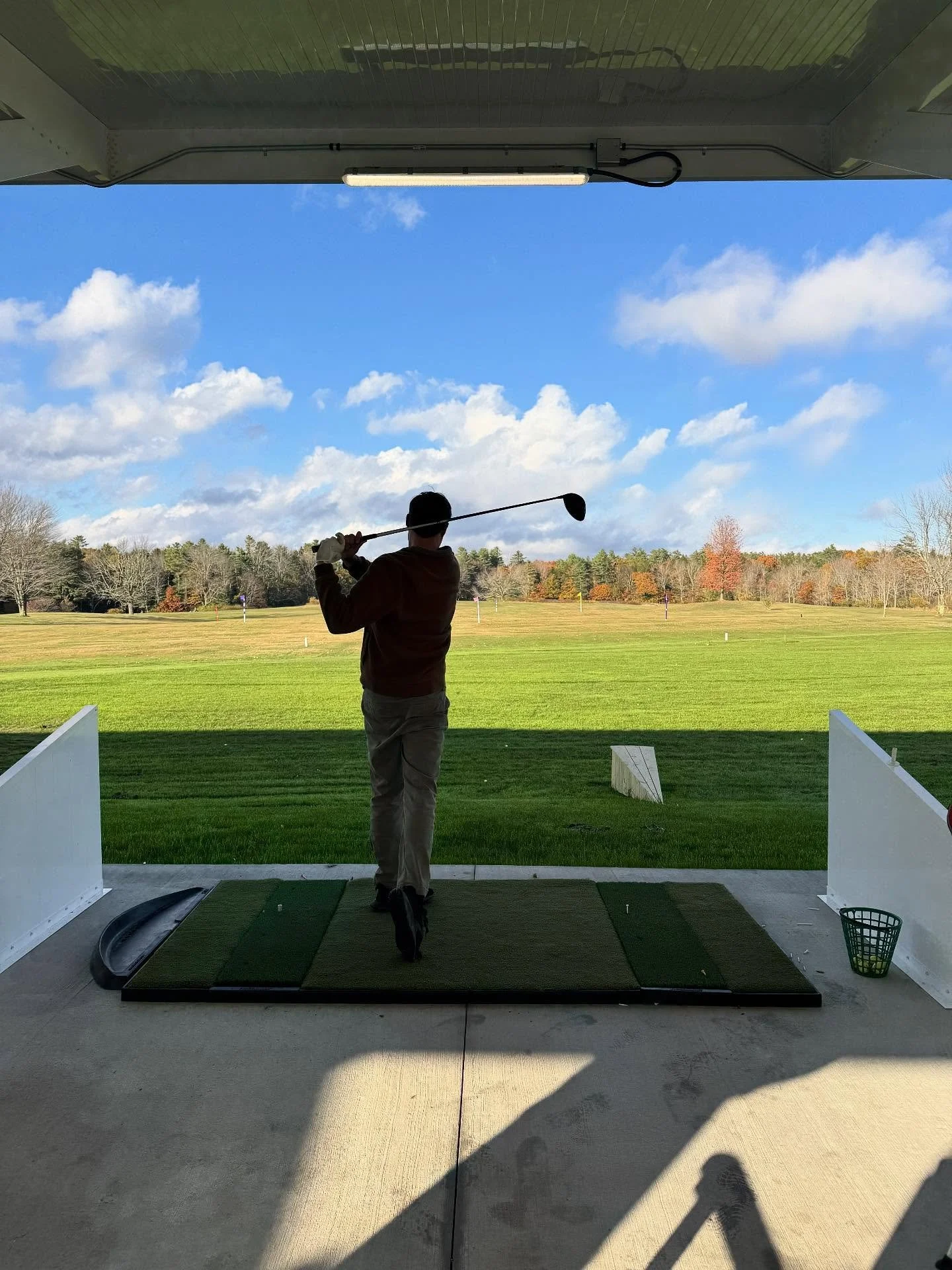 A Tore + Fore (then pour) team event last week at the new @maine_golf in Freeport! A beautiful new high tech driving range completed by our Special Projects Division.