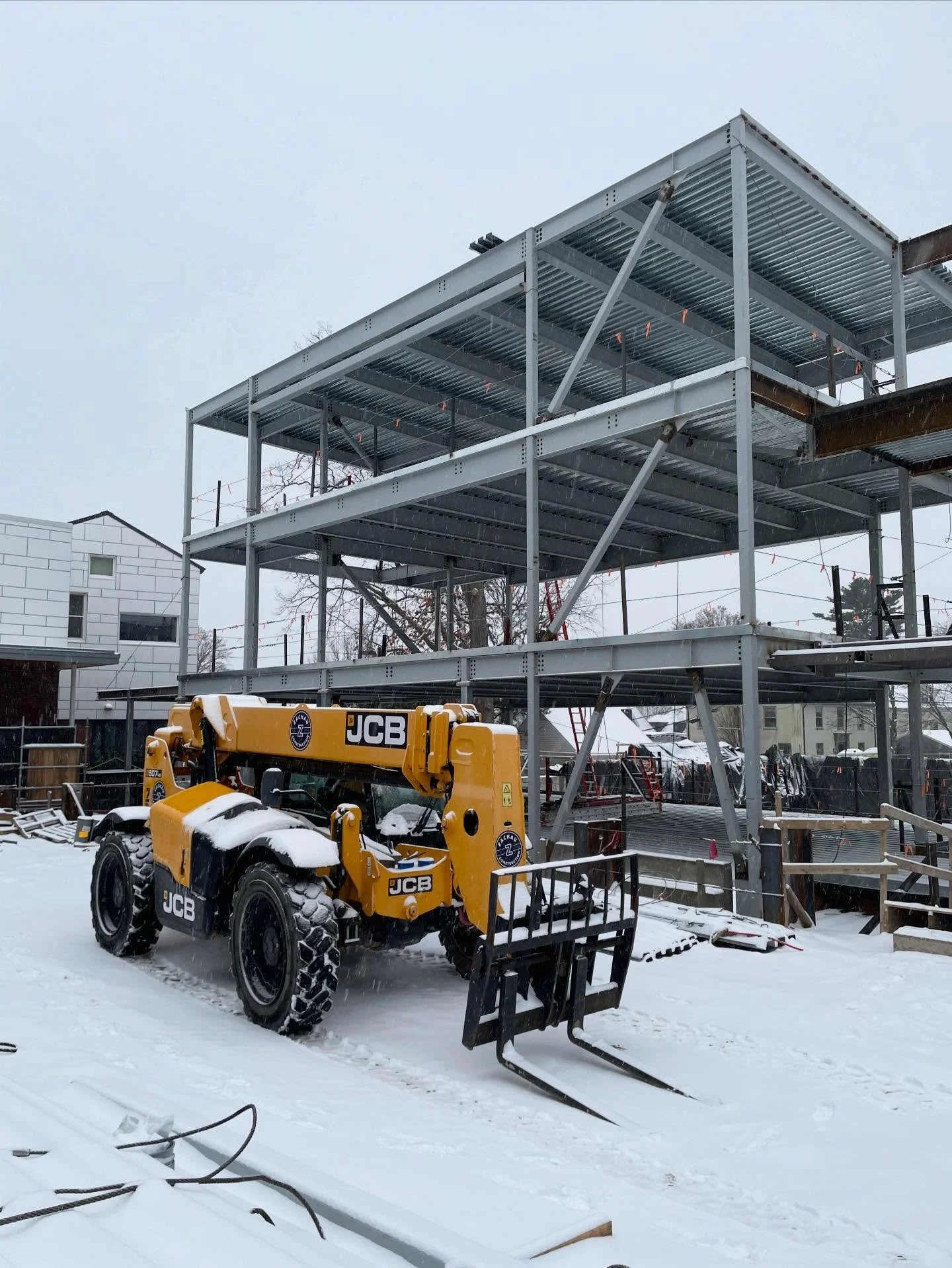 Snowy day at the Waynflete Wellness and Fitness Center ❄️