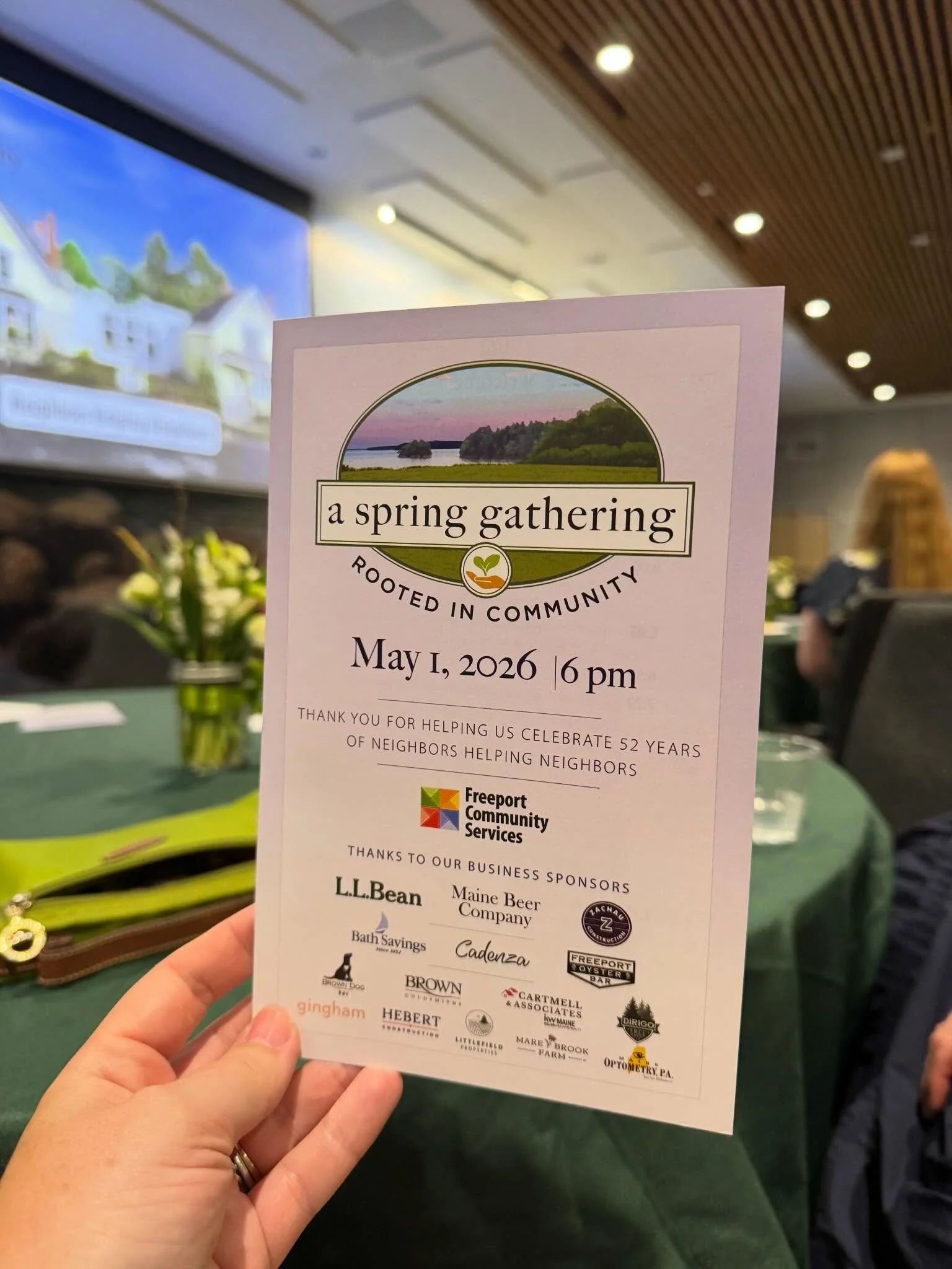 A wonderful evening celebrating all the good that @freeportcommunityservices does for the town that Zachau Construction calls home. (And especially fun celebrating in the @llbean headquarters that we completed just a few years ago!) 🌺