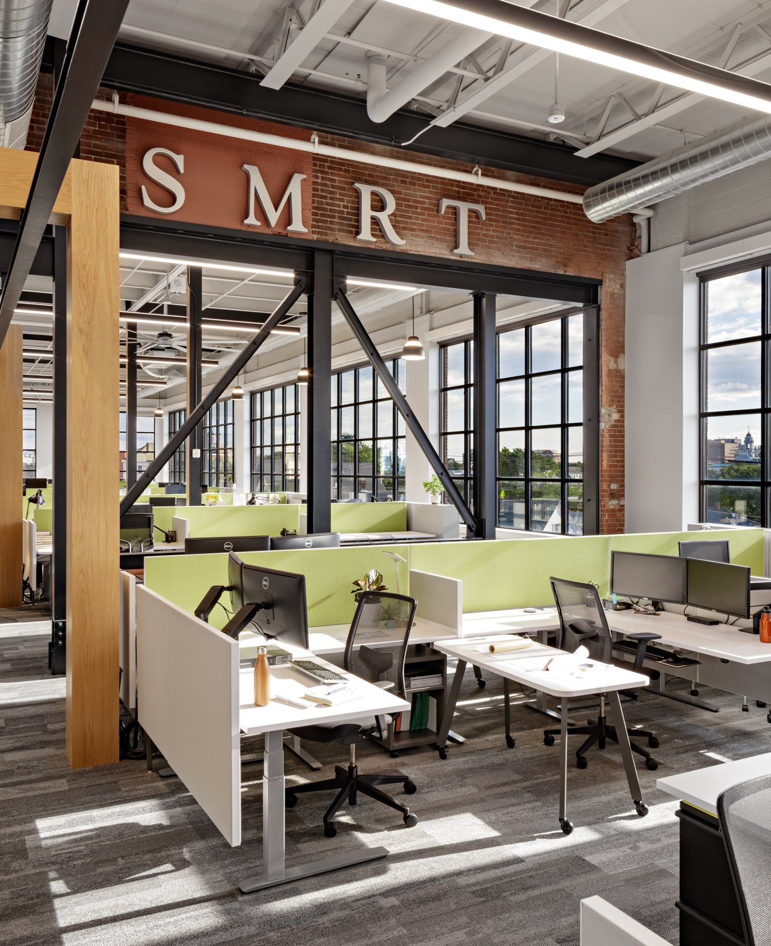 What happens when an architecture and engineering firm gets to design its own office?👀

For SMRT Architects &amp; Engineers, it meant giving new life to a piece of Portland history.

Located inside the former J.J. Nissen Baking Company building, thi