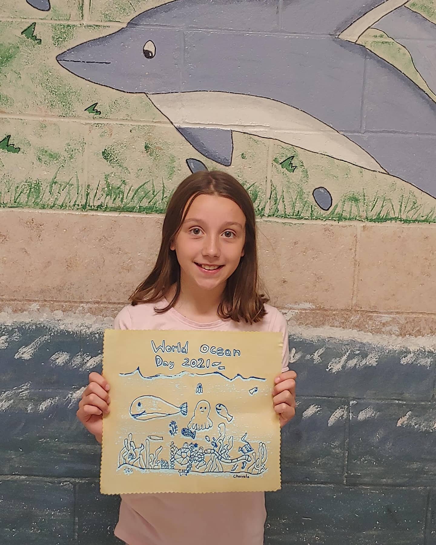 Happy World Oceans Day!

We're excited to finally announce the winner of the World Oceans Day drawing contest-  Chavala Wilkins from Mrs Warman's grade 4 class at Sussex Elememtary!

Earlier in April we announced a drawing contest with the school,  i