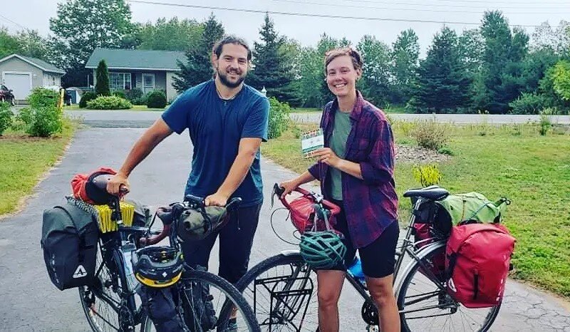 Beeswax Wraps and bike touring! They go perfect together 🚲 🚵&zwj;♂️ 
Max and Julie are on an epic month long trip from Quebec, through NB and on to NS on their bikes! I was happy to host them on their way by, and to add to their supply ( they had o